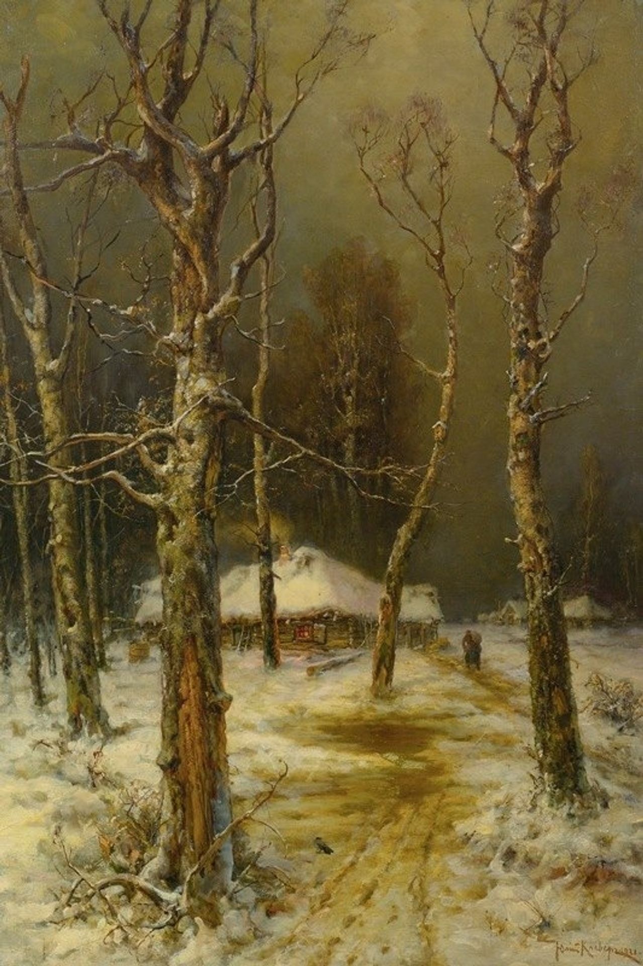 Winter In Russia by Julius Sergius Klever