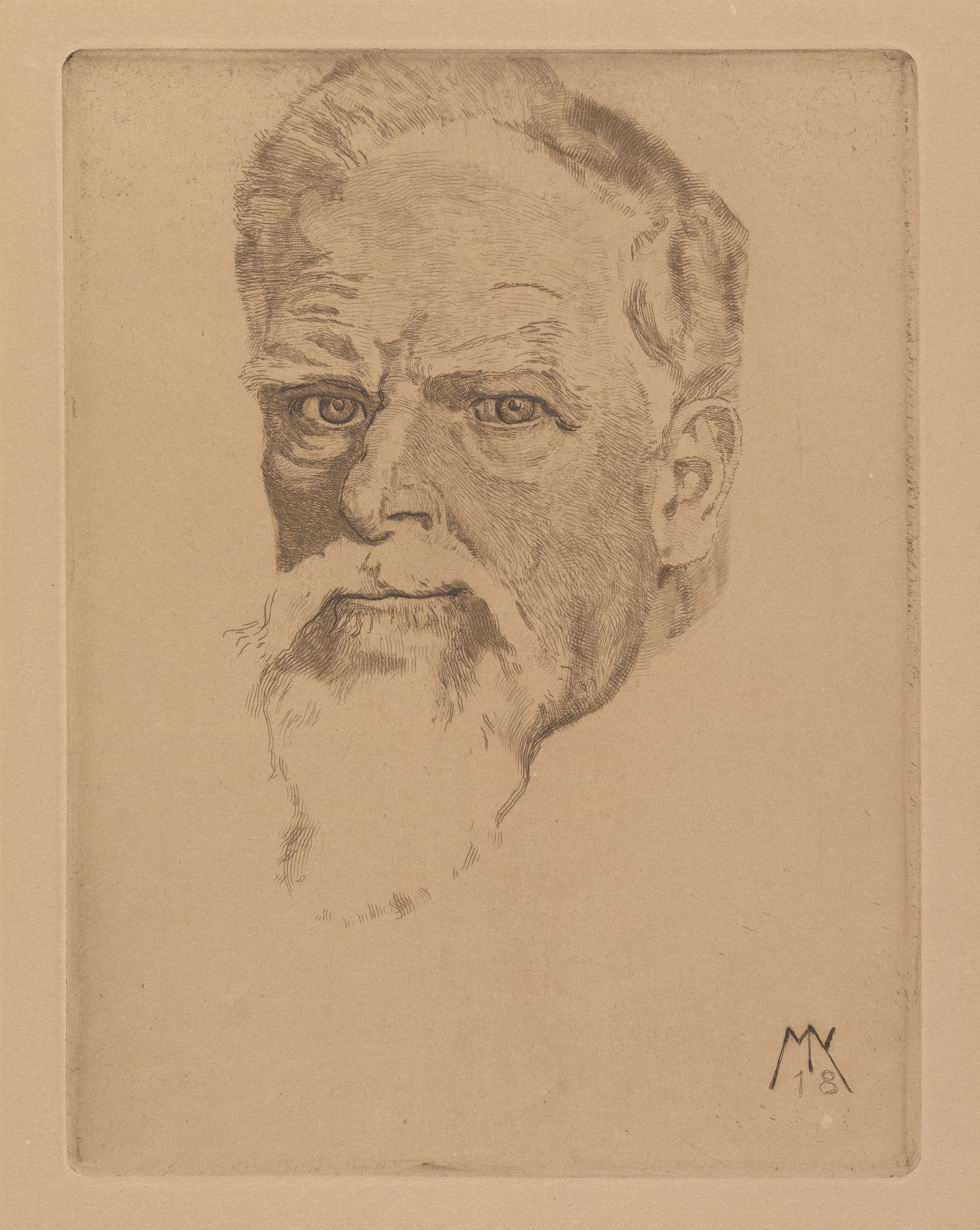 Self-portrait by Max Klinger