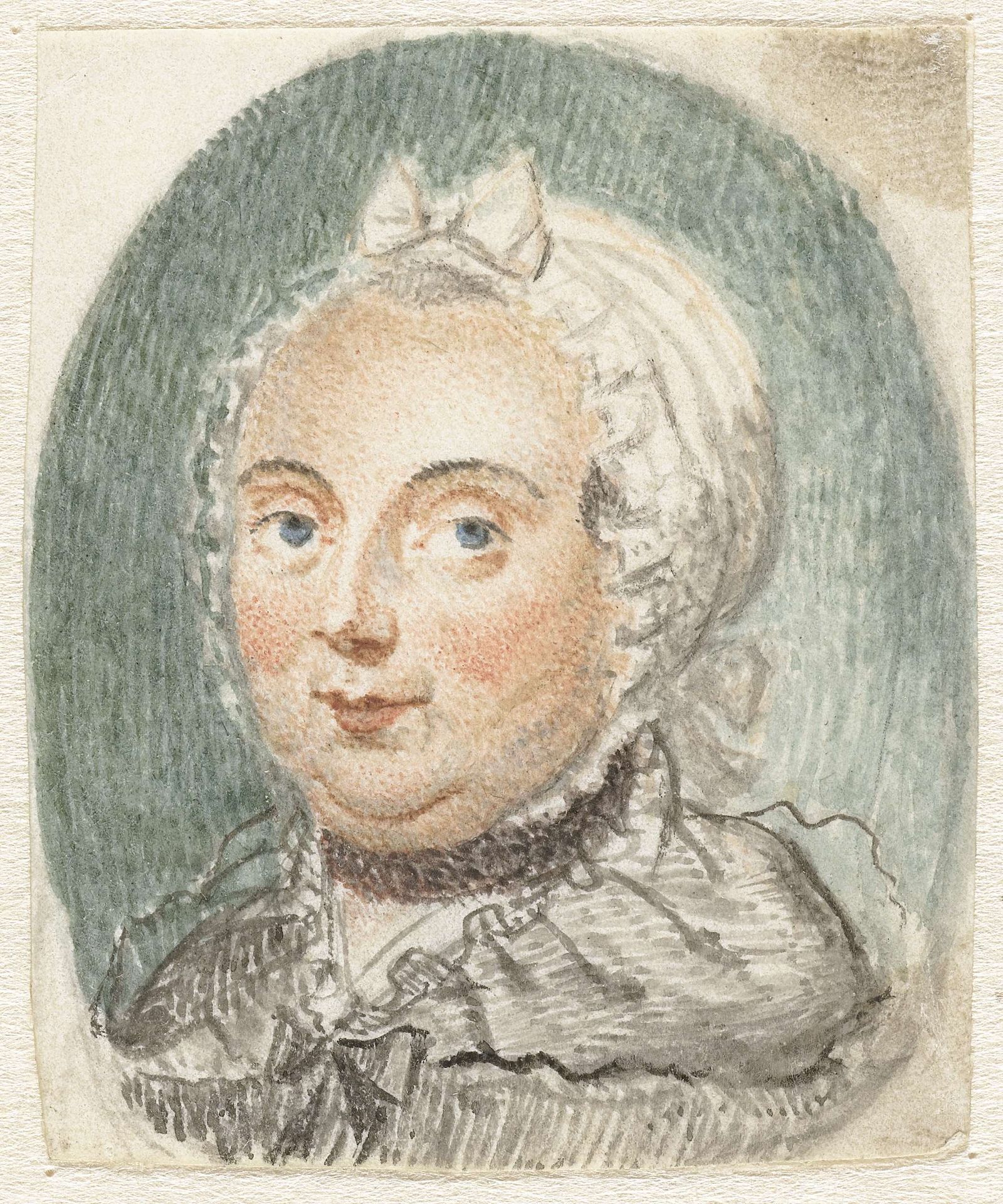 Vrouwenportretje by Pieter Gerardus van Os