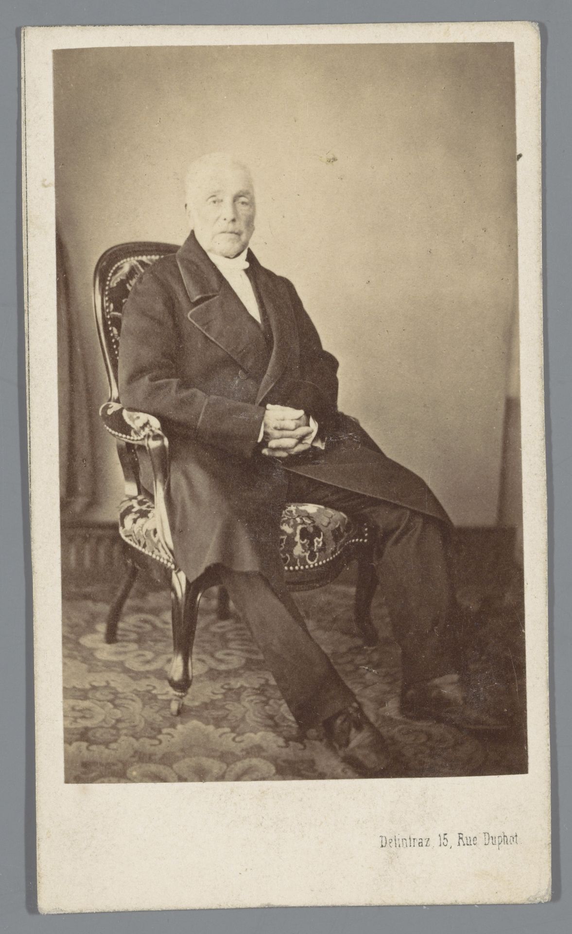 Portret van een onbekende oude man by François Joseph Delintraz