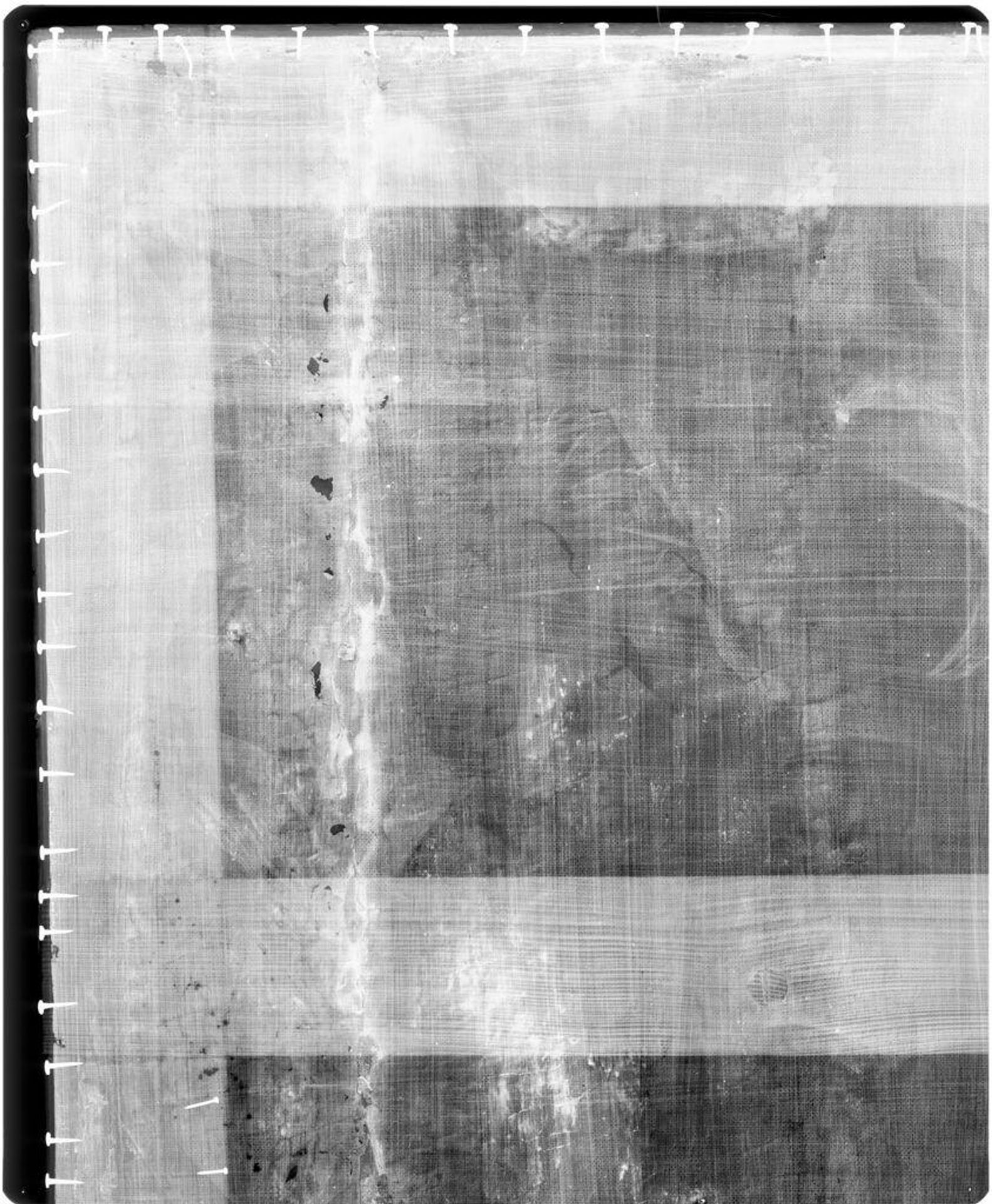 X-radiograph(s) of "The Dead Christ between the Virgin and Saint John the Evangelist" by Artist of original: Carlo Crivelli