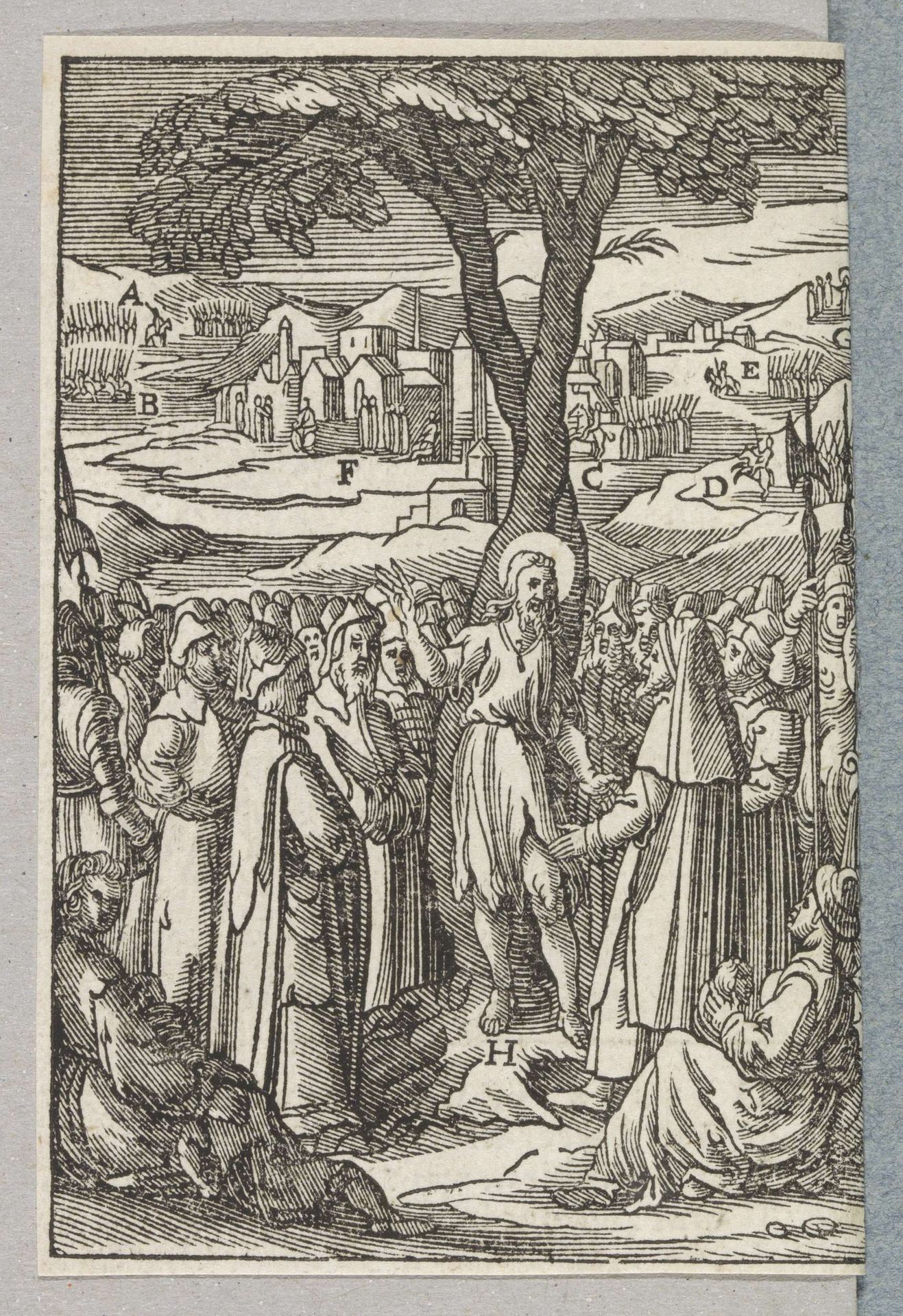 Prediking van Johannes de Doper by Christoffel van (II) Sichem