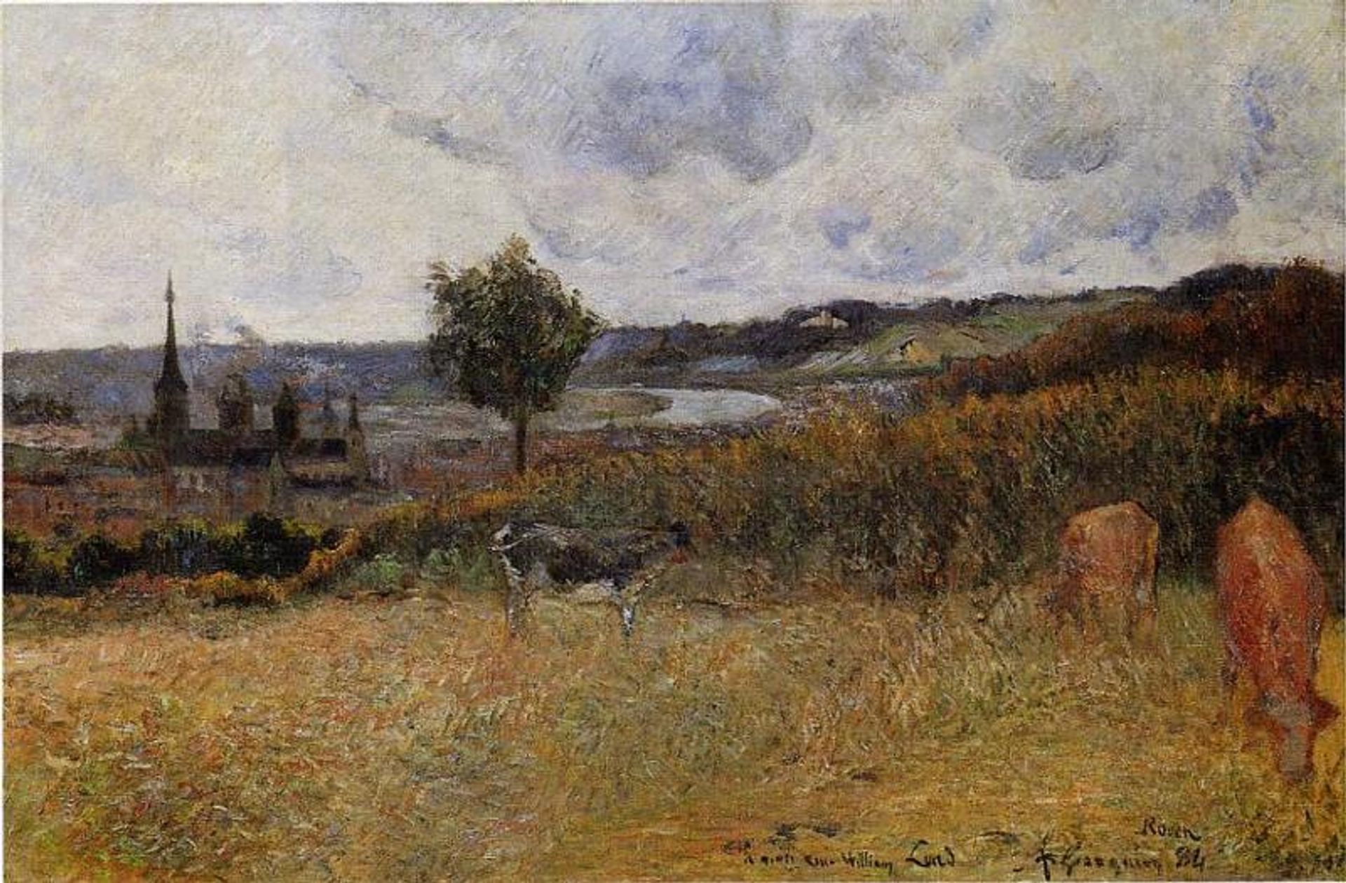 Near Rouen by Paul Gauguin