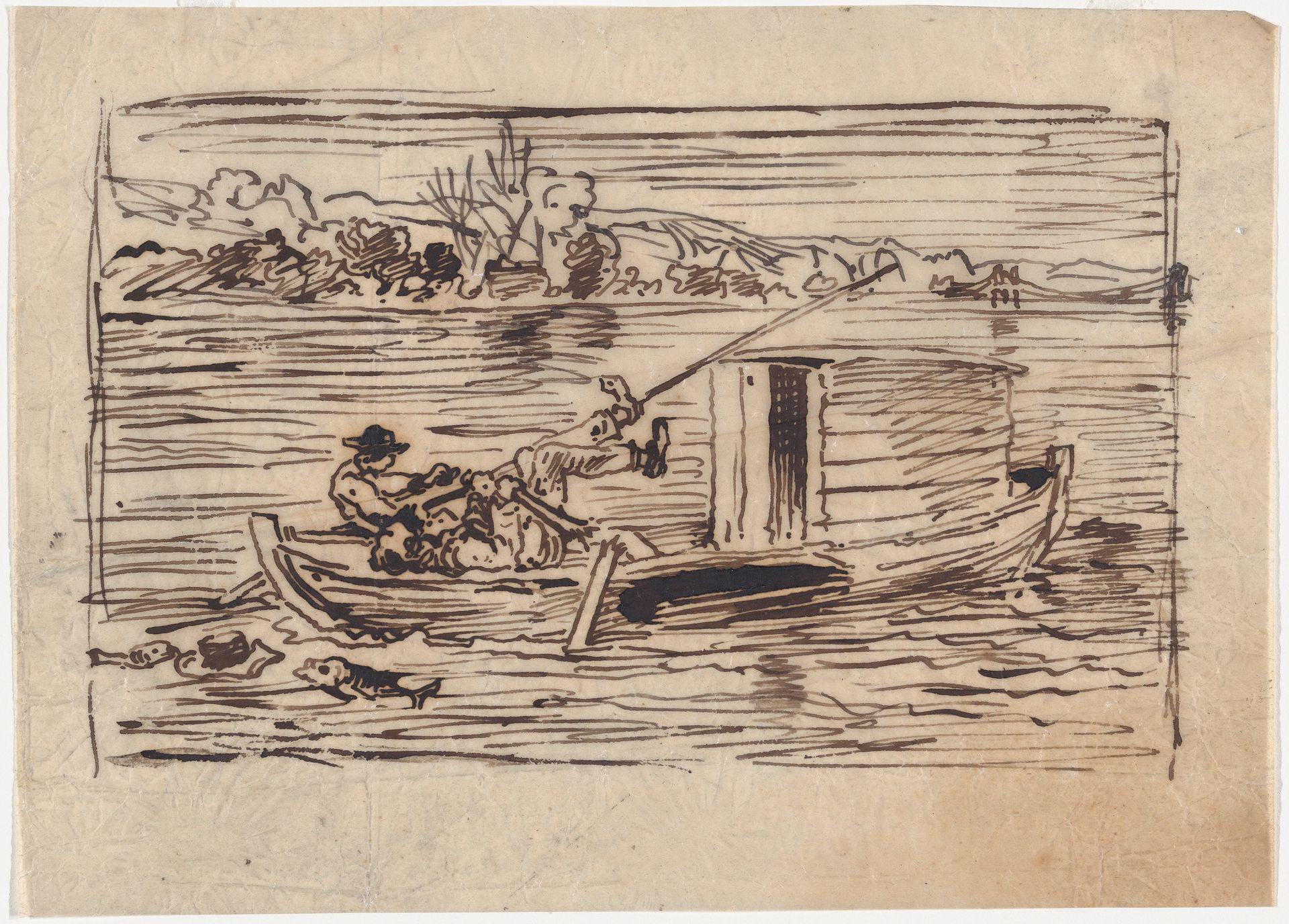 The Broken Oar by Charles François Daubigny