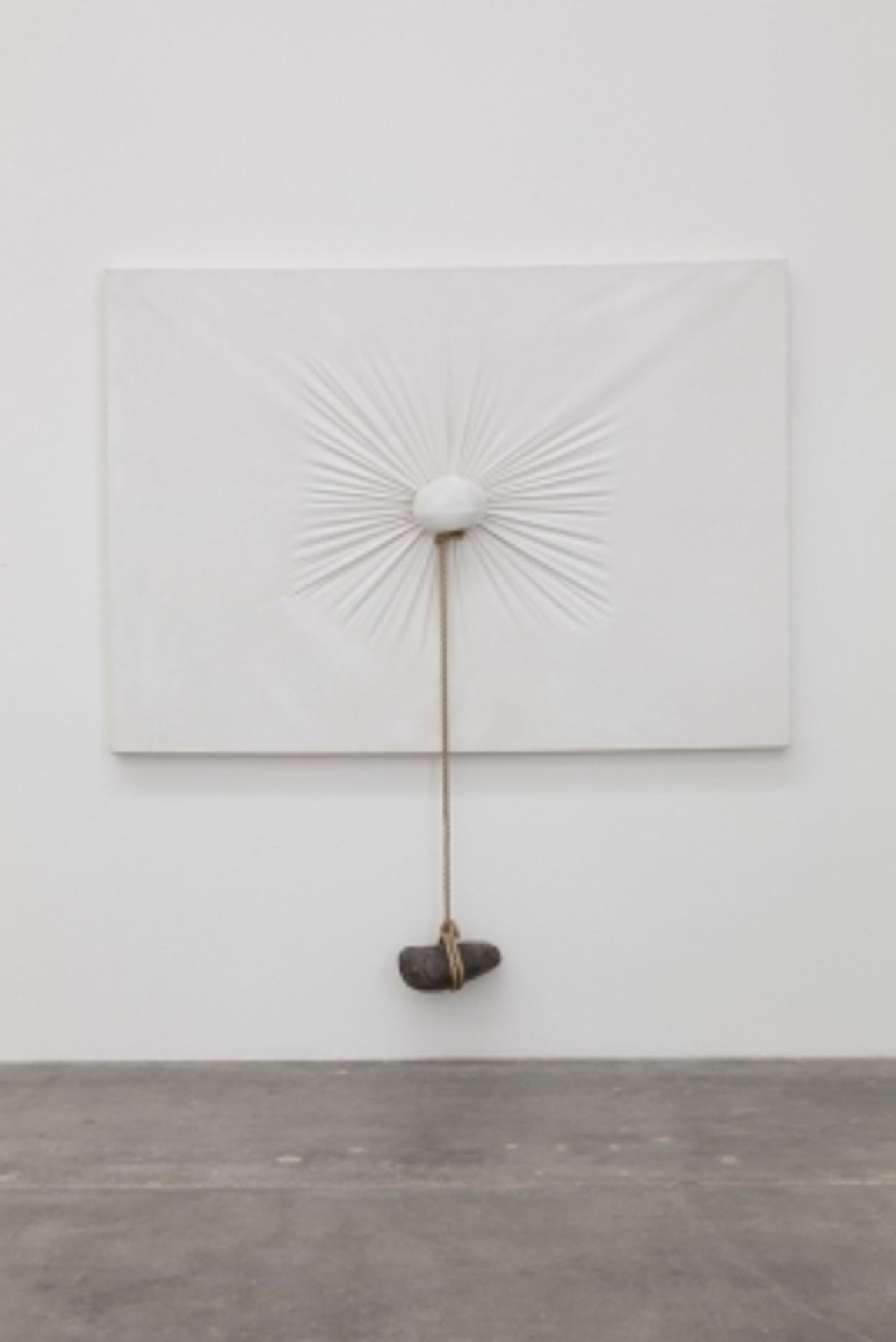 Phase of Nothingness–Cloth and Stone by Nobuo Sekine