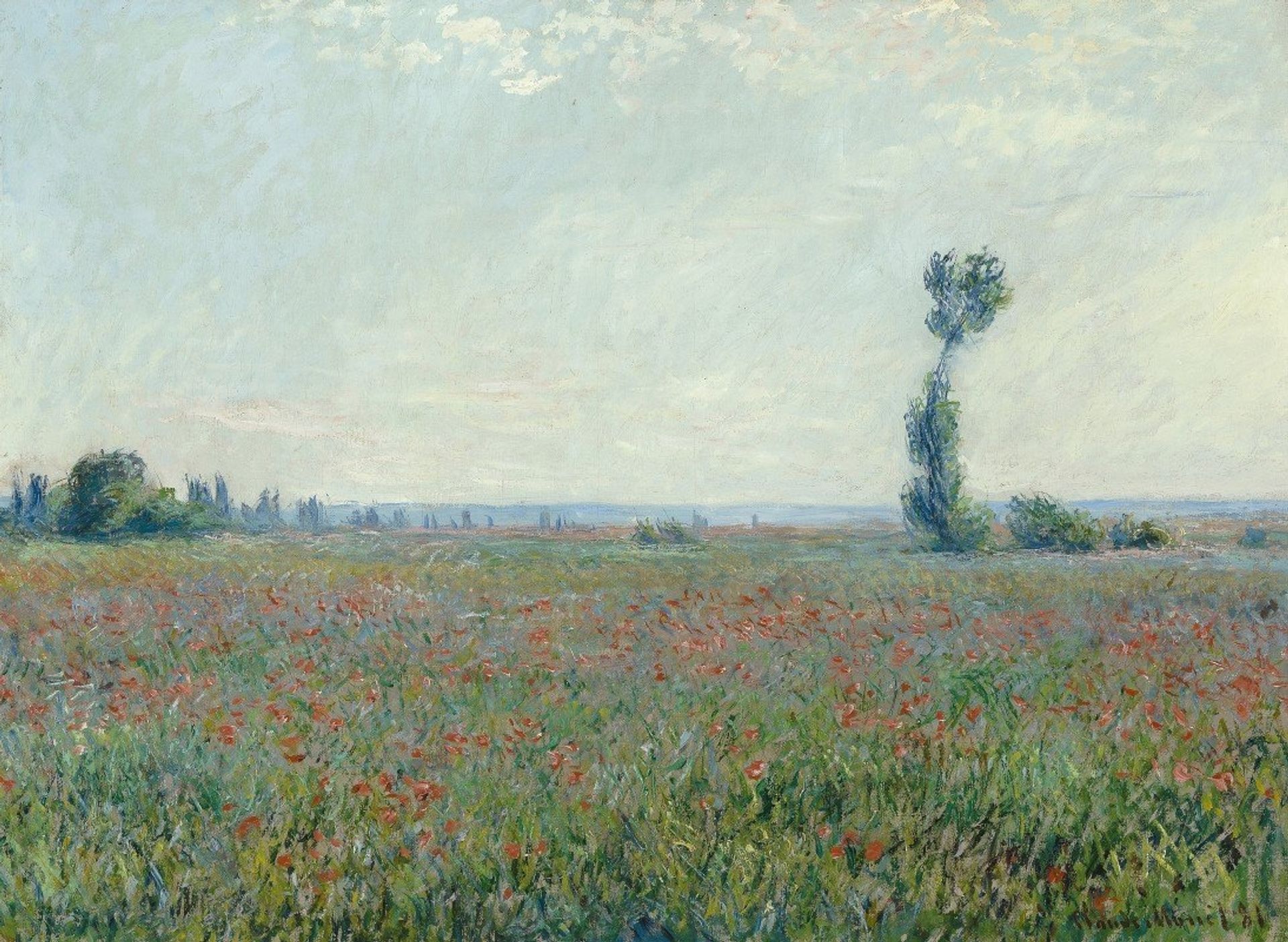 Poppy Field 2 by Claude Monet