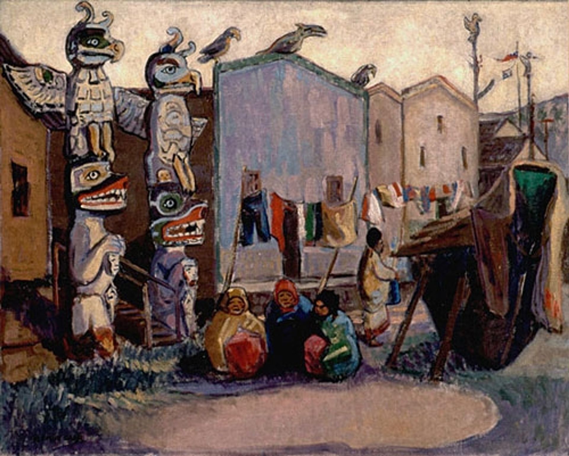 Indian Village, Alert Bay by Emily Carr