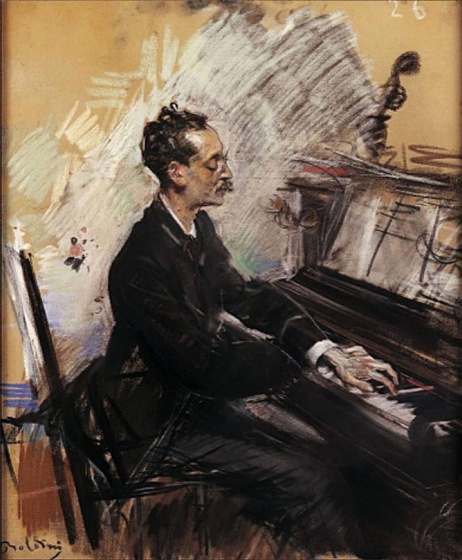 The pianist Alexandre Rey Colaço by Giovanni Boldini