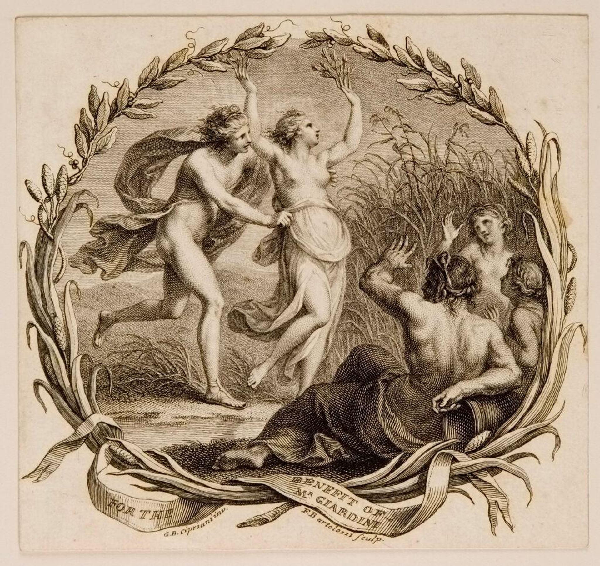 Apollo and Daphne by Francesco Bartolozzi