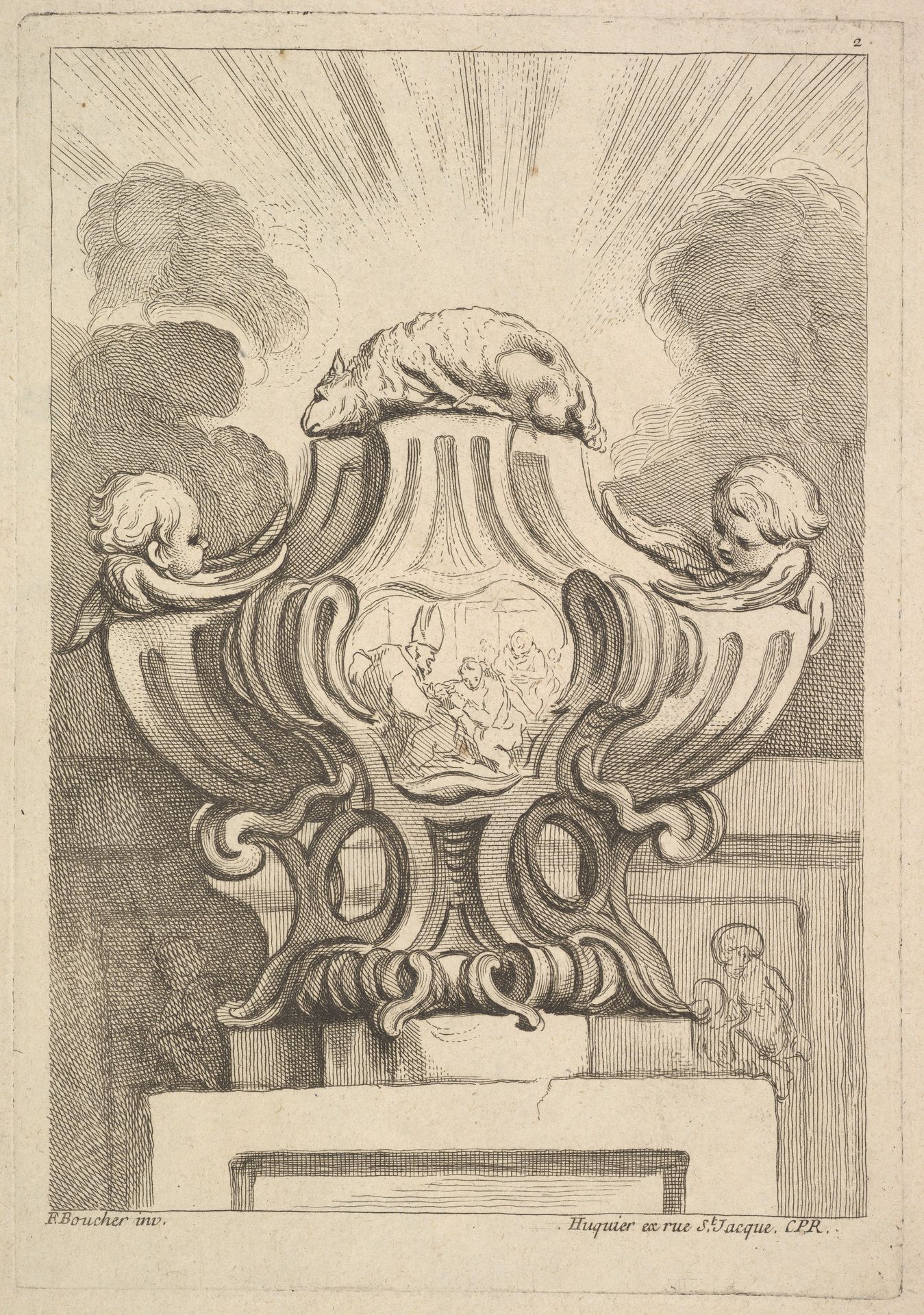 Design for an Urn by Gabriel Huquier