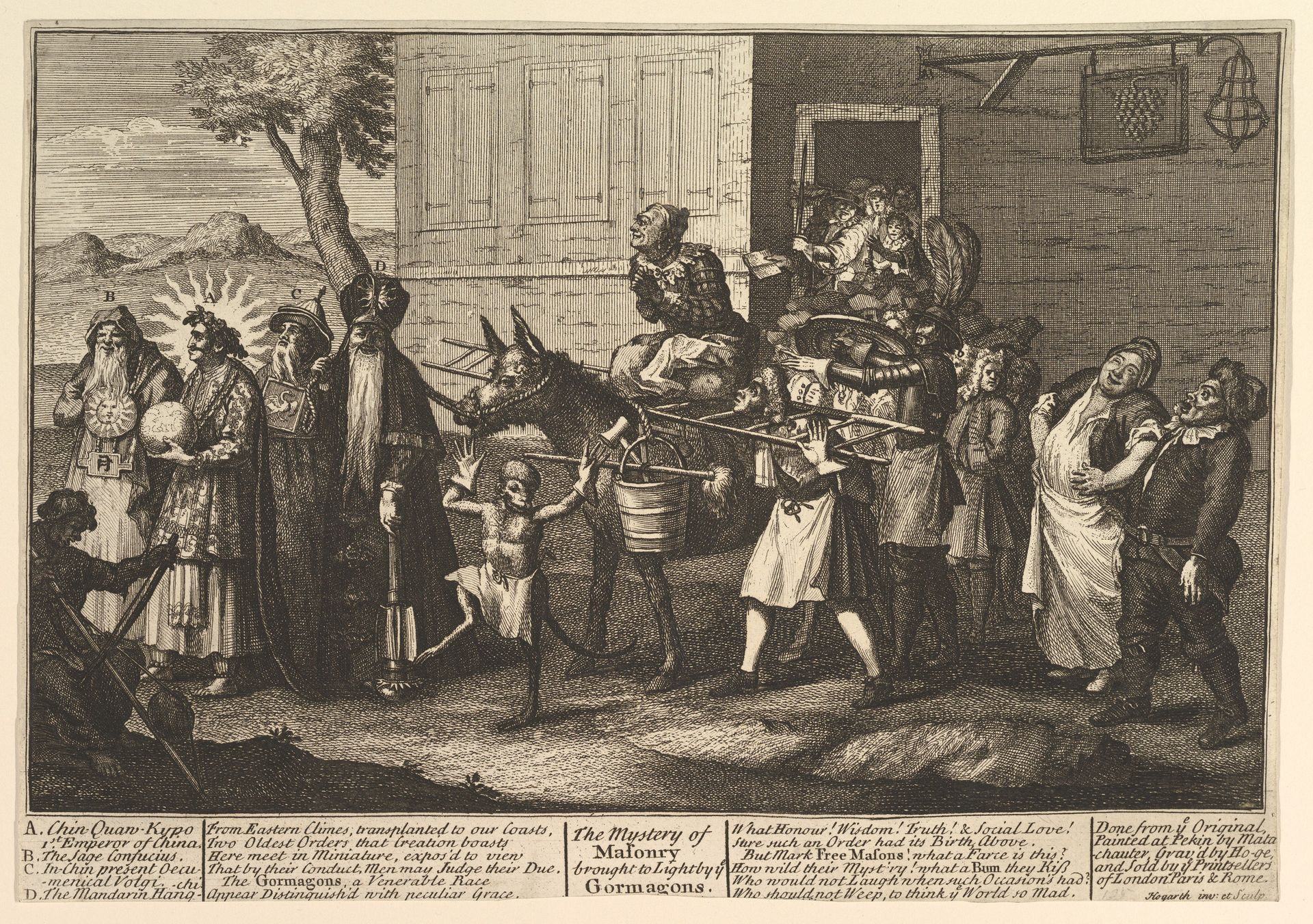 The Mystery of Masonry Brought to Light by the Gormagons by William Hogarth