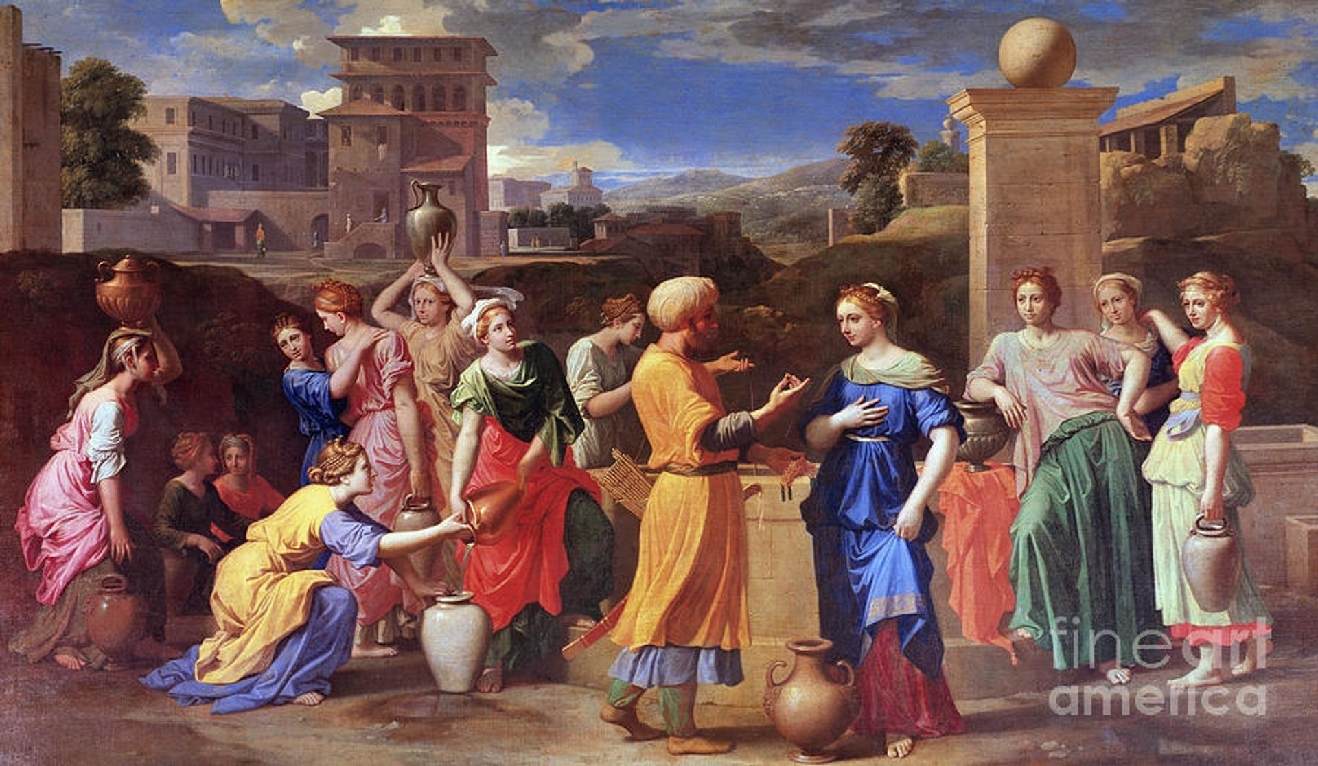 Eliezer and Rebecca by Nicolas Poussin