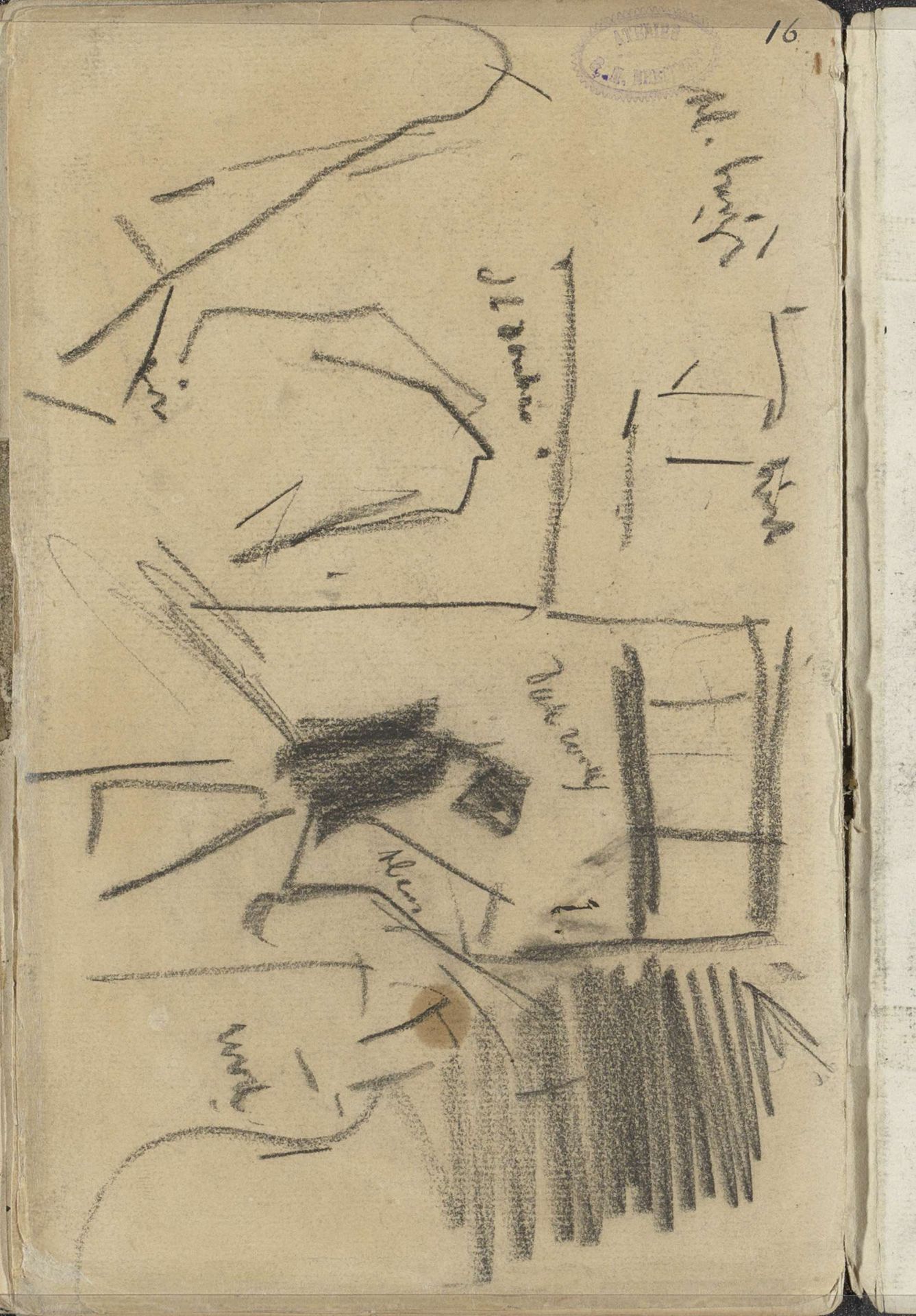 Figuren voor een gebouw by George Hendrik Breitner