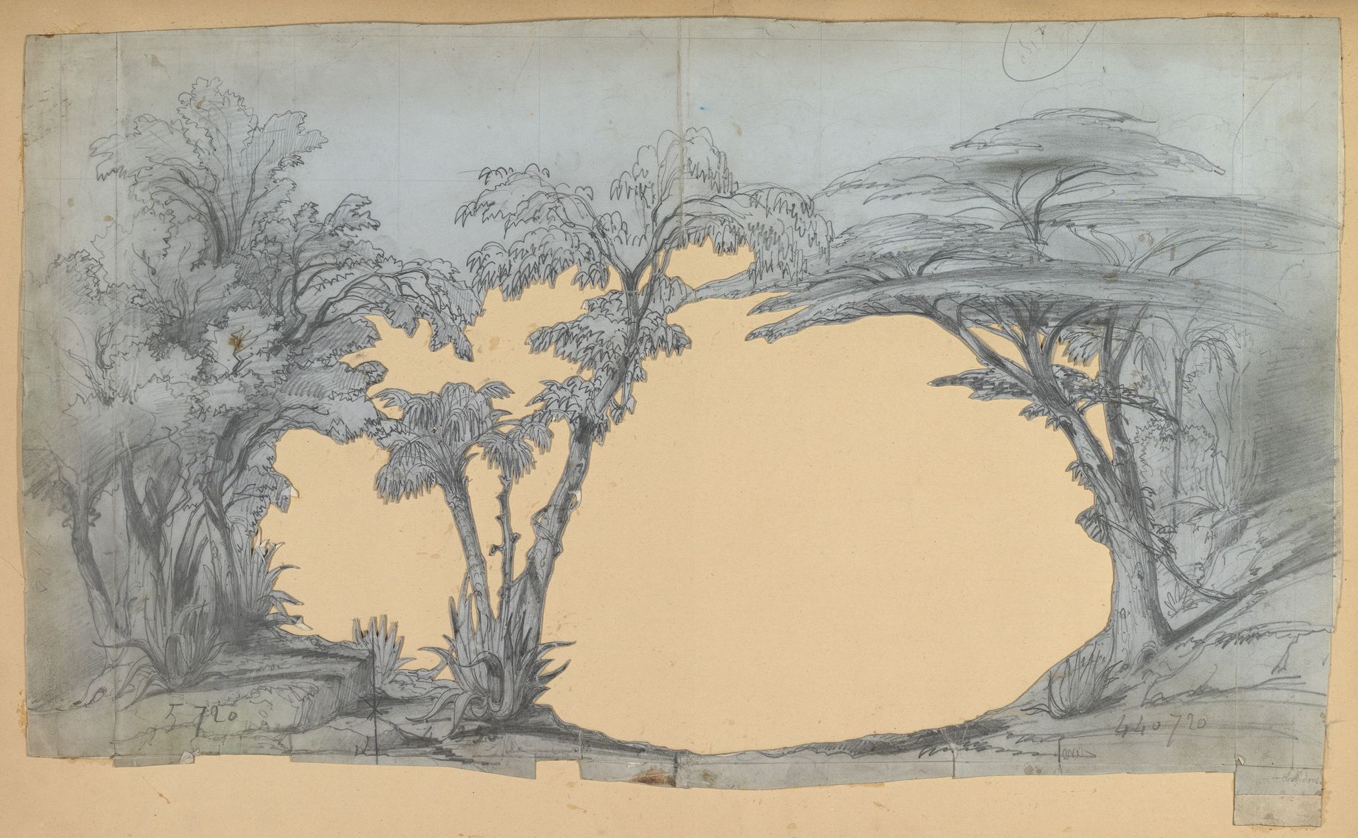 Design for a Stage Set by Eugène Cicéri