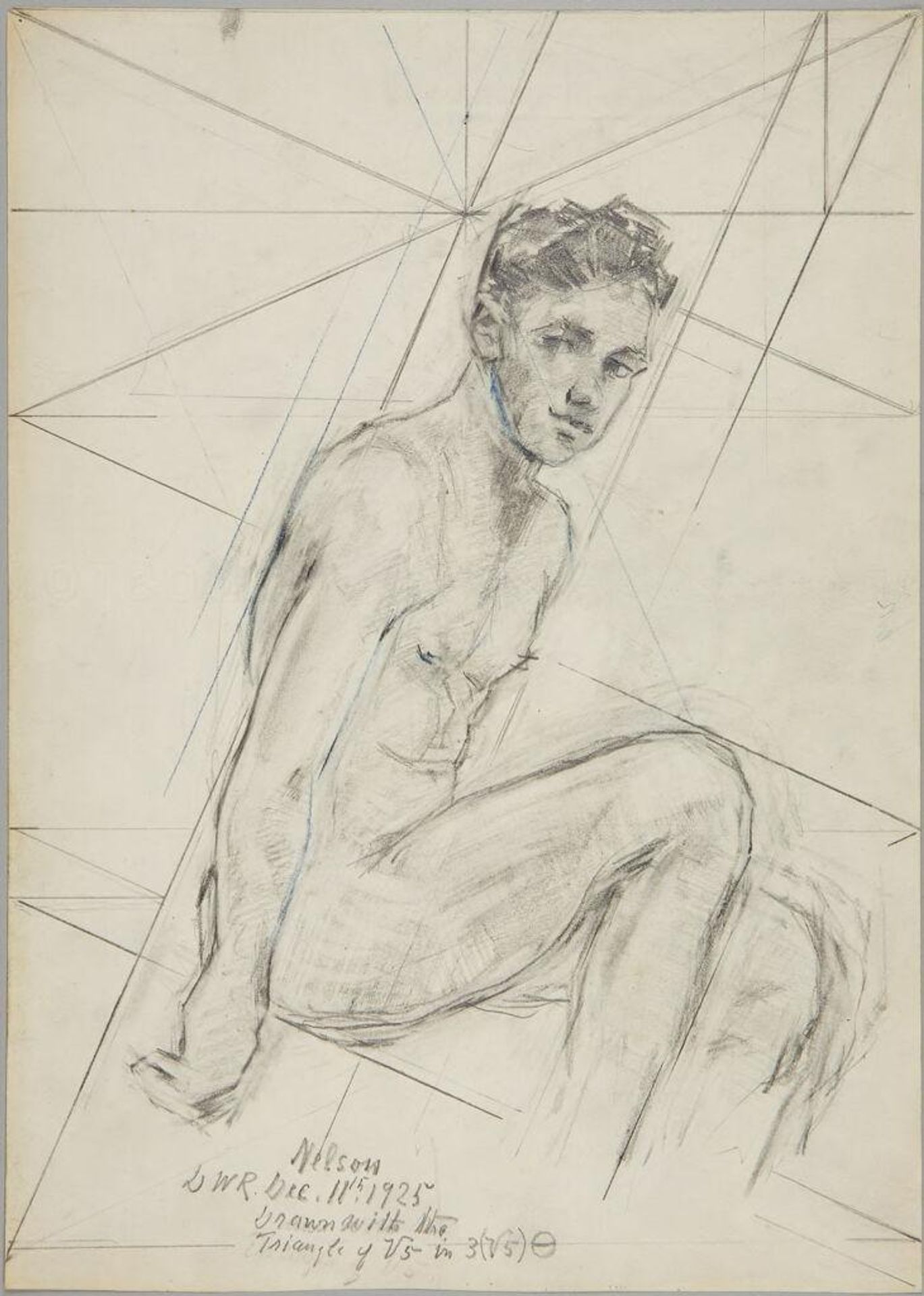 Seated Sketch of Nelson by Denman Waldo Ross