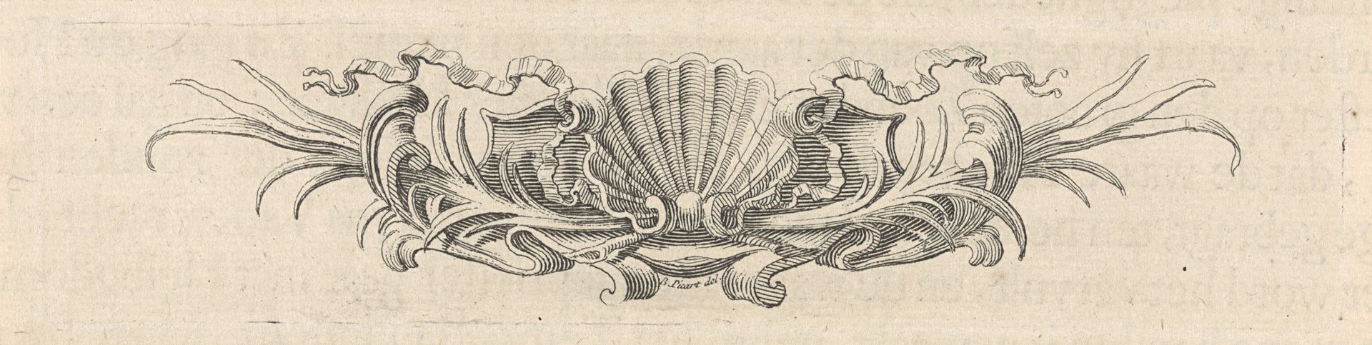 Ornament met schelp by Bernard Picart