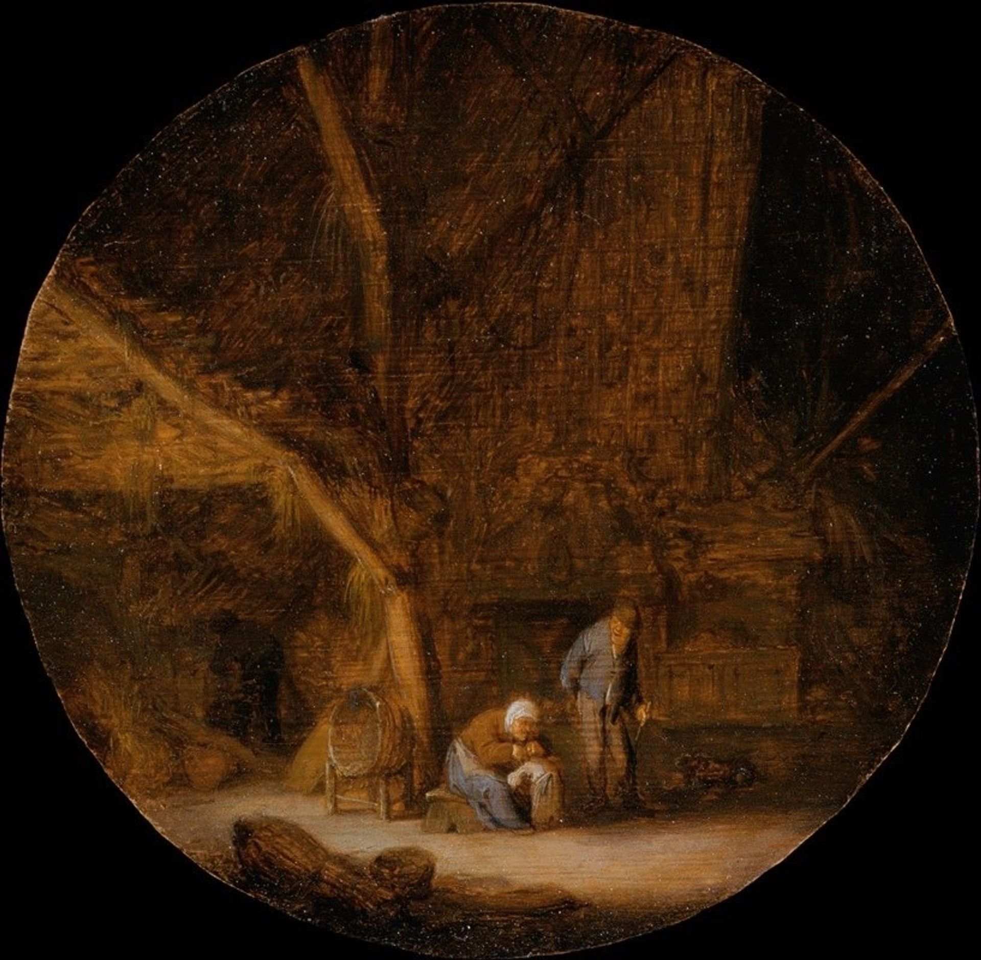 Interior with a Peasant Family by Adriaen van Ostade