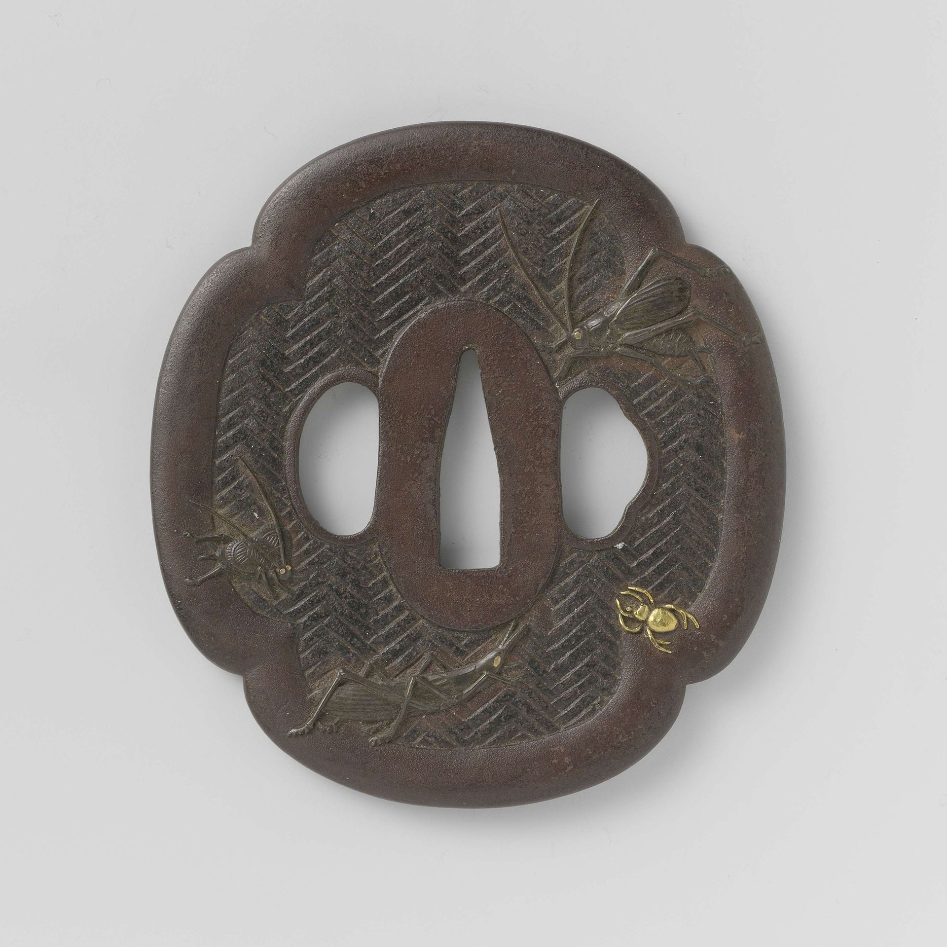 Hand guard by Iwamoto Konkan
