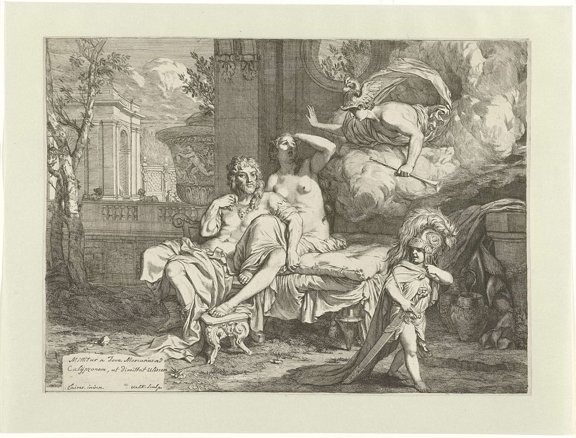Hermes Orders Calypso to Release Odysseus by Gerard Valck