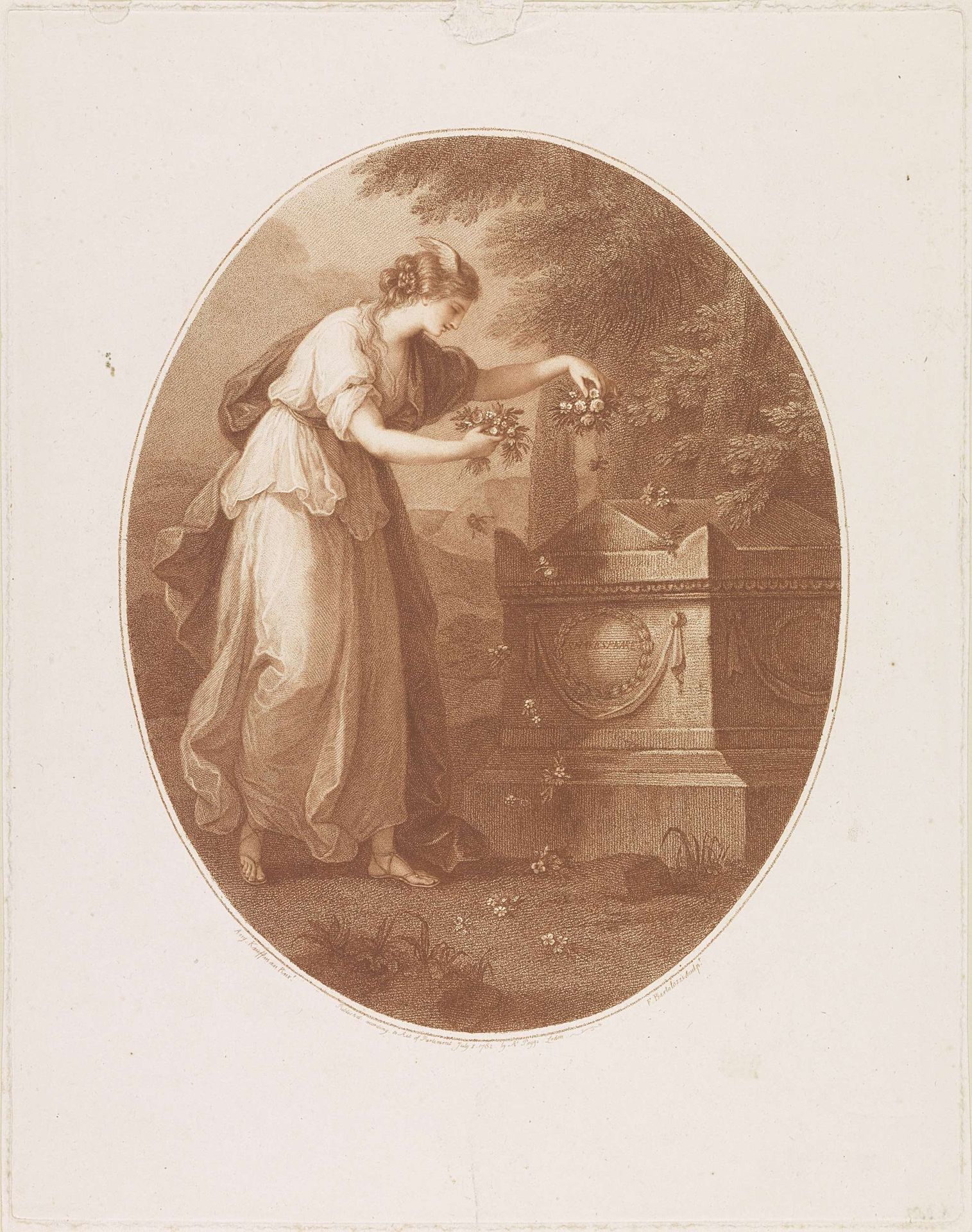 Shakespeare's graf by Francesco Bartolozzi