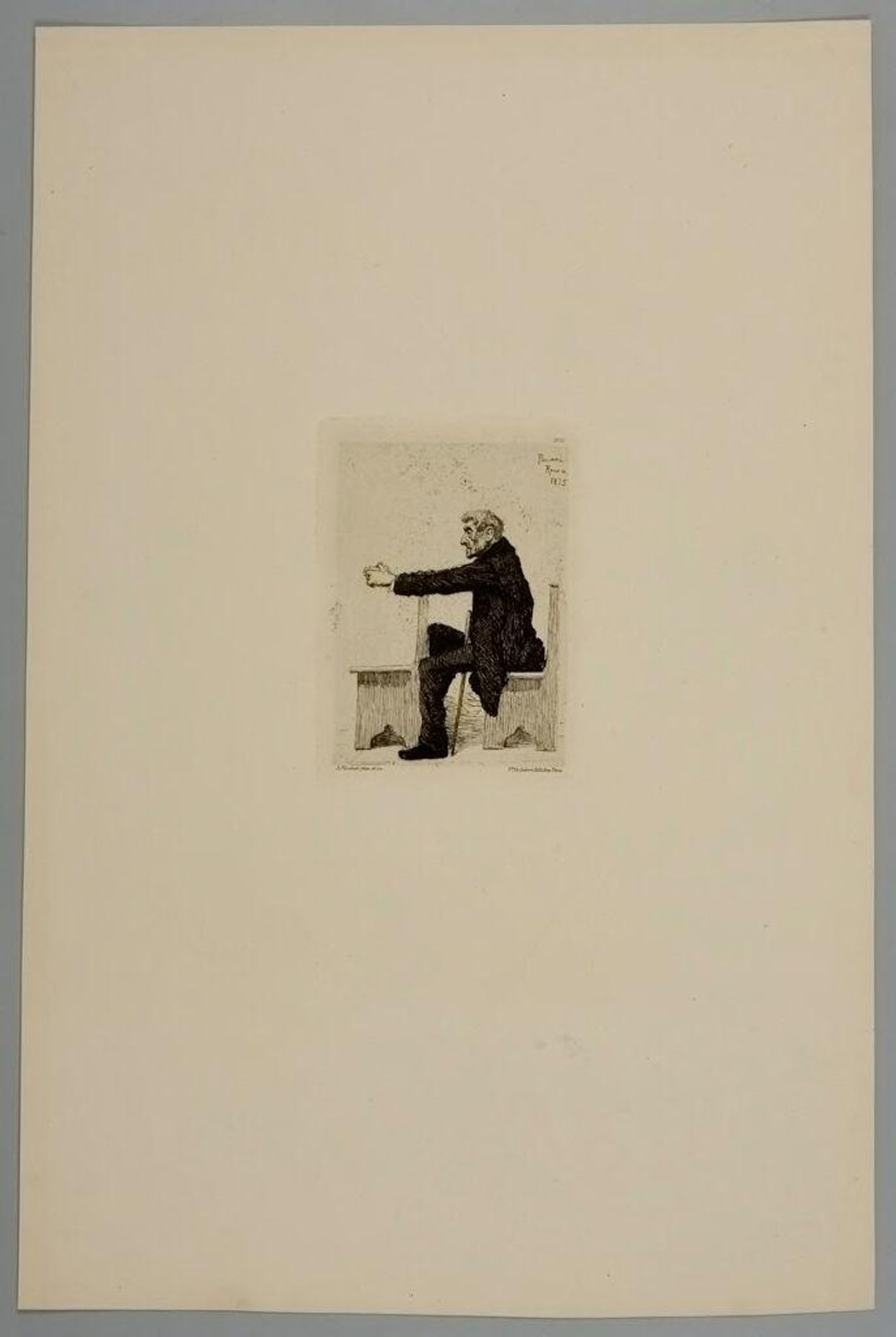 Old Man in Church by Antonio Piccinni