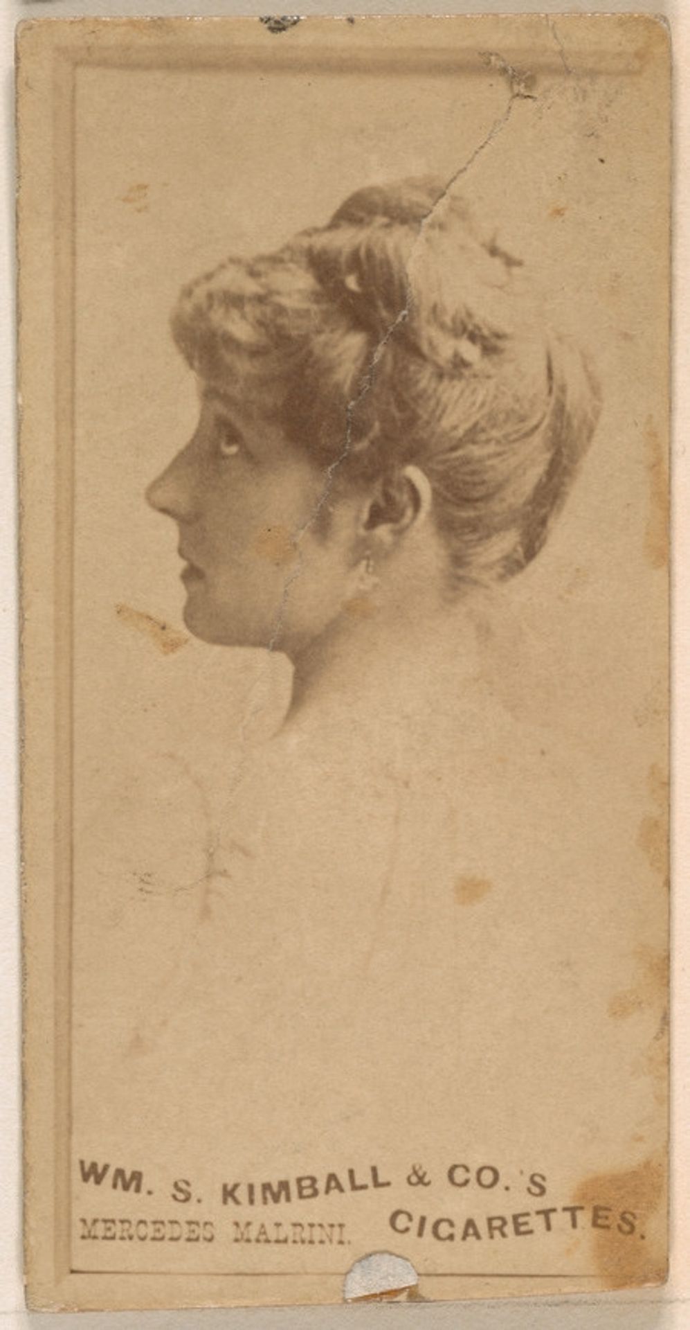 Mercedes Malrini, from the Actresses series (N203) issued by Wm. S. Kimball & Co. by William S. Kimball & Company