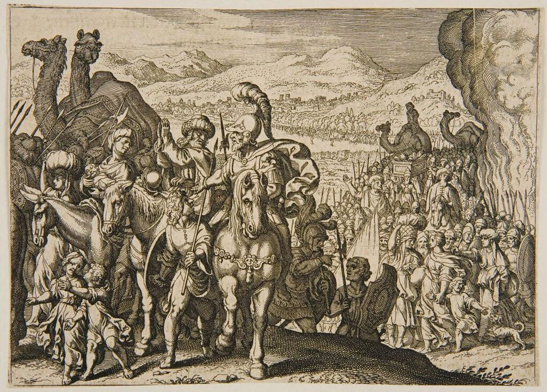 Departure of the Israelites by Matthäus Merian the Elder