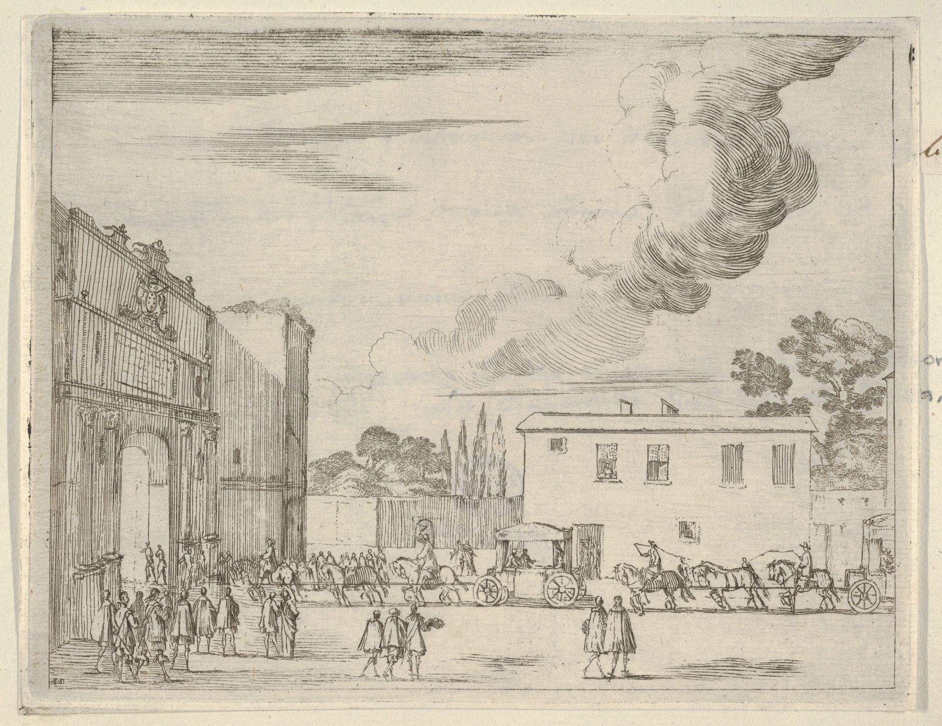 Francesco I d'Este Intervenes for an Agreement between Pope Urban VIII and the Duke of Parma, from L'Idea di un Principe ed Eroe Cristiano in Francesco I d'Este, di Modena e Reggio Duca VIII [...] by Bartolomeo Fenice (Fénis)