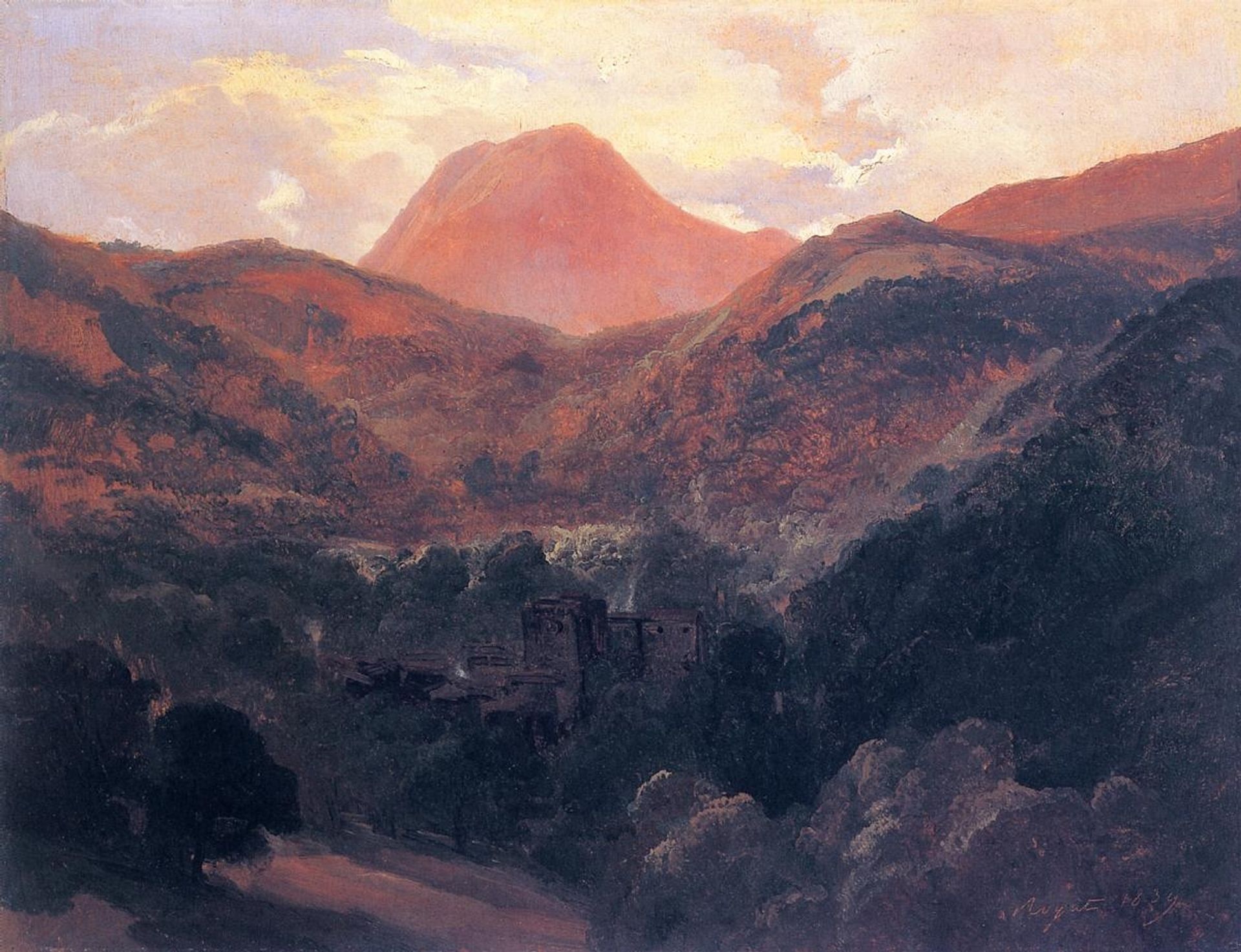 View of the Puy de Dôme and Royat by Theodore Rousseau