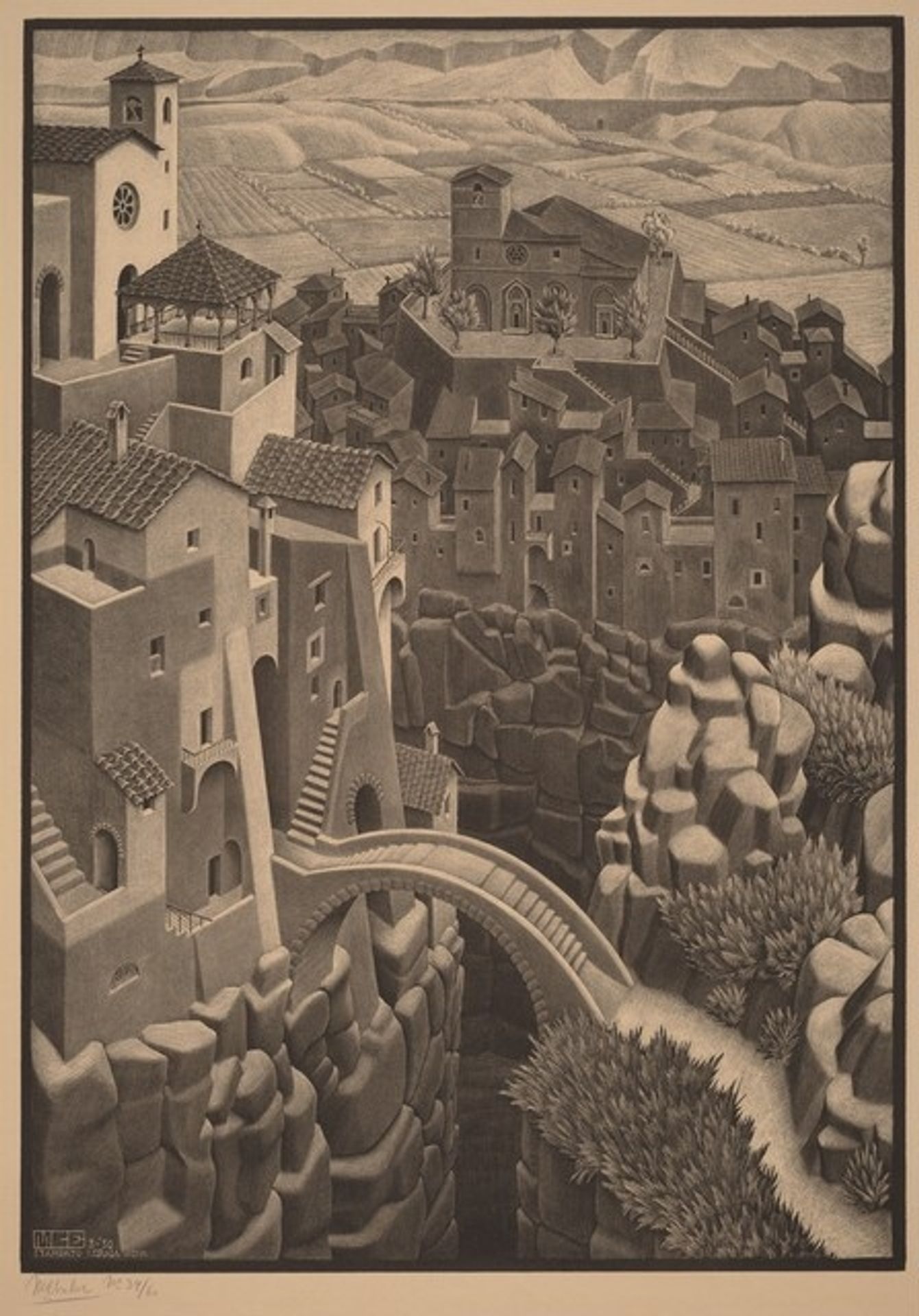 The Bridge by M.C. Escher