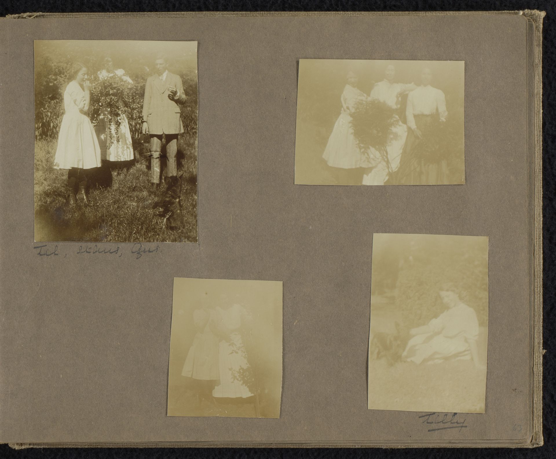 Vier foto's van vrienden van Loentje Onnen by Carolina (Loentje) Frederika Onnen