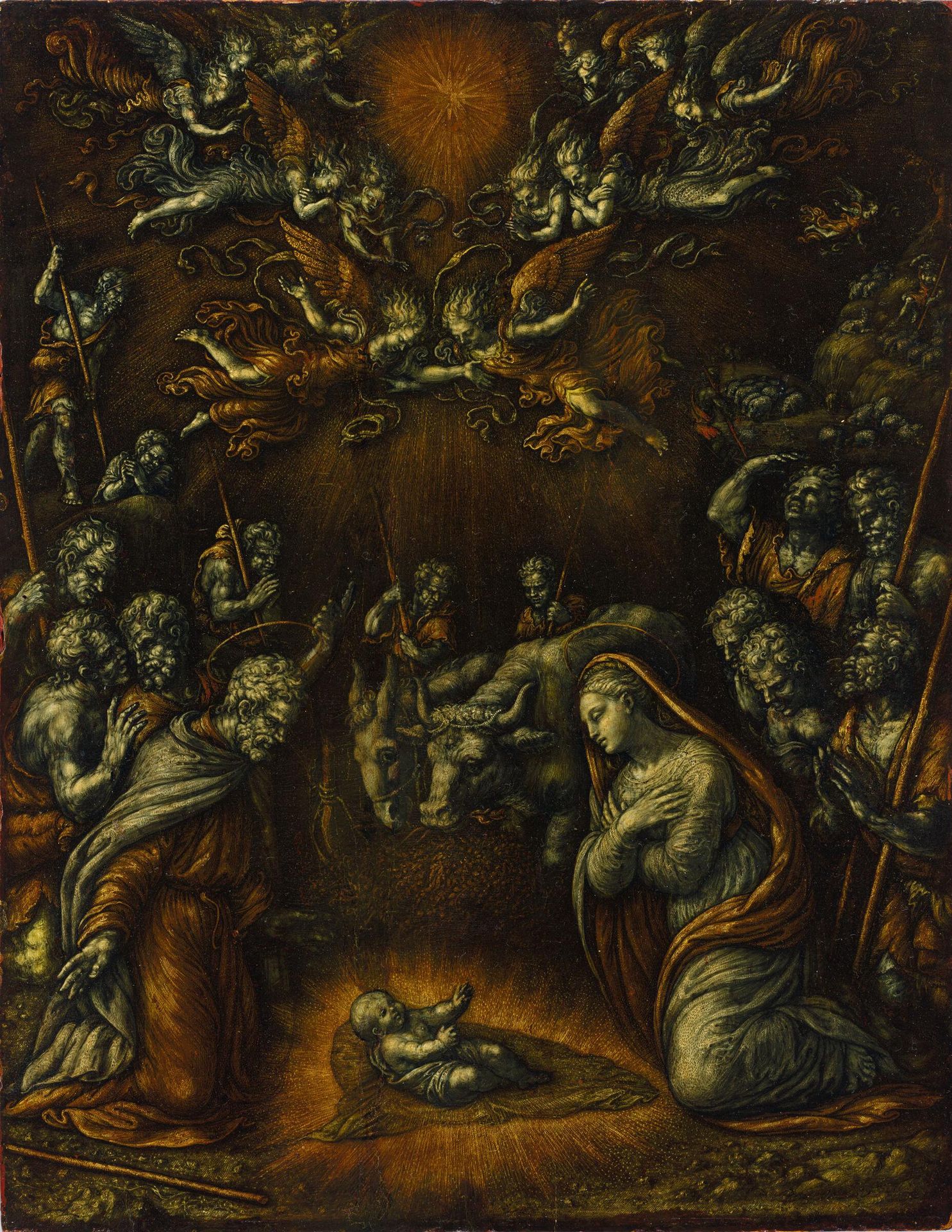 Adoration by Girolamo da Treviso