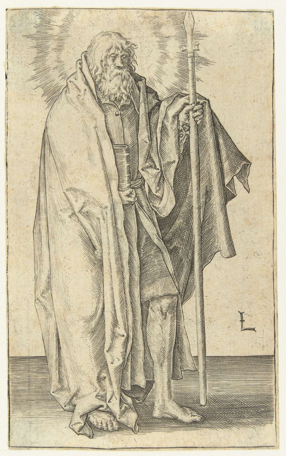 De apostel Thomas by Lucas van Leyden