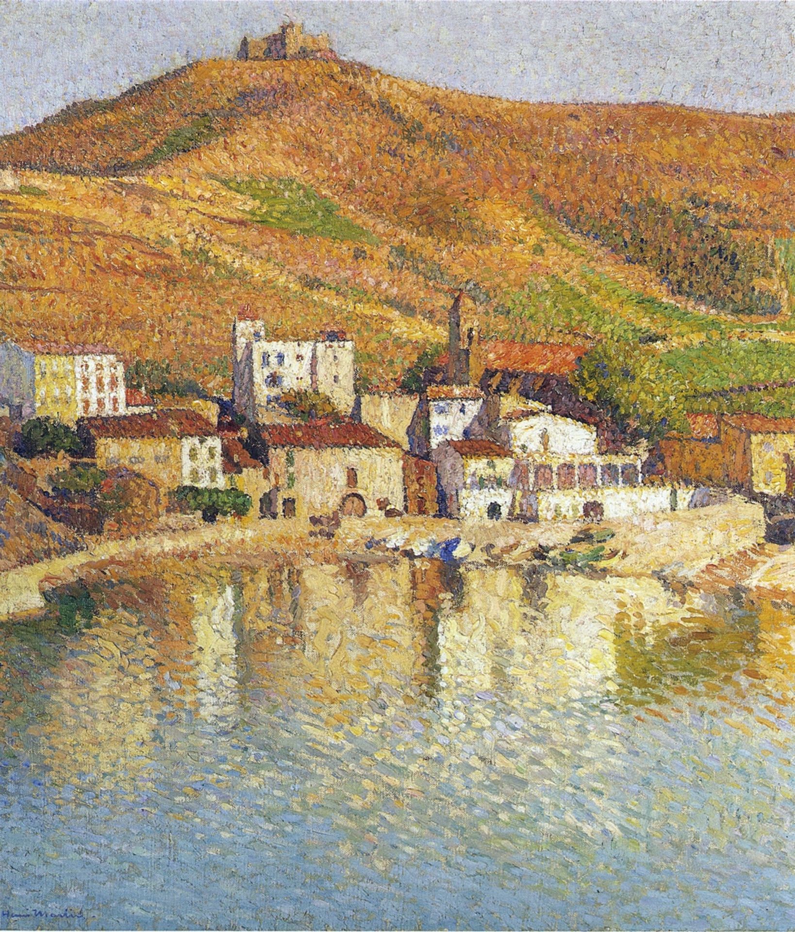 The Bay of Colliure near the Port by Henri Martin