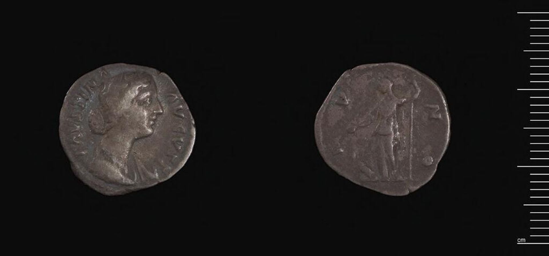 denarius of Faustina II by Faustina II