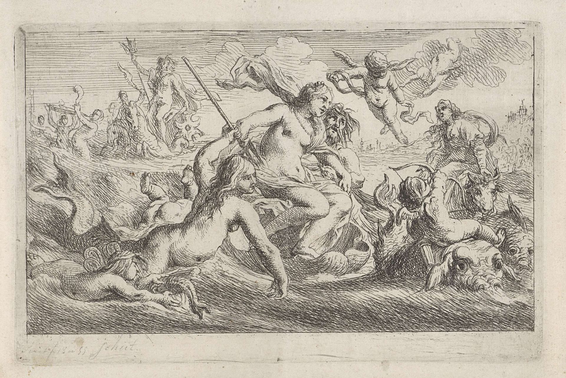 Triomf van Galatea by Cornelis Schut