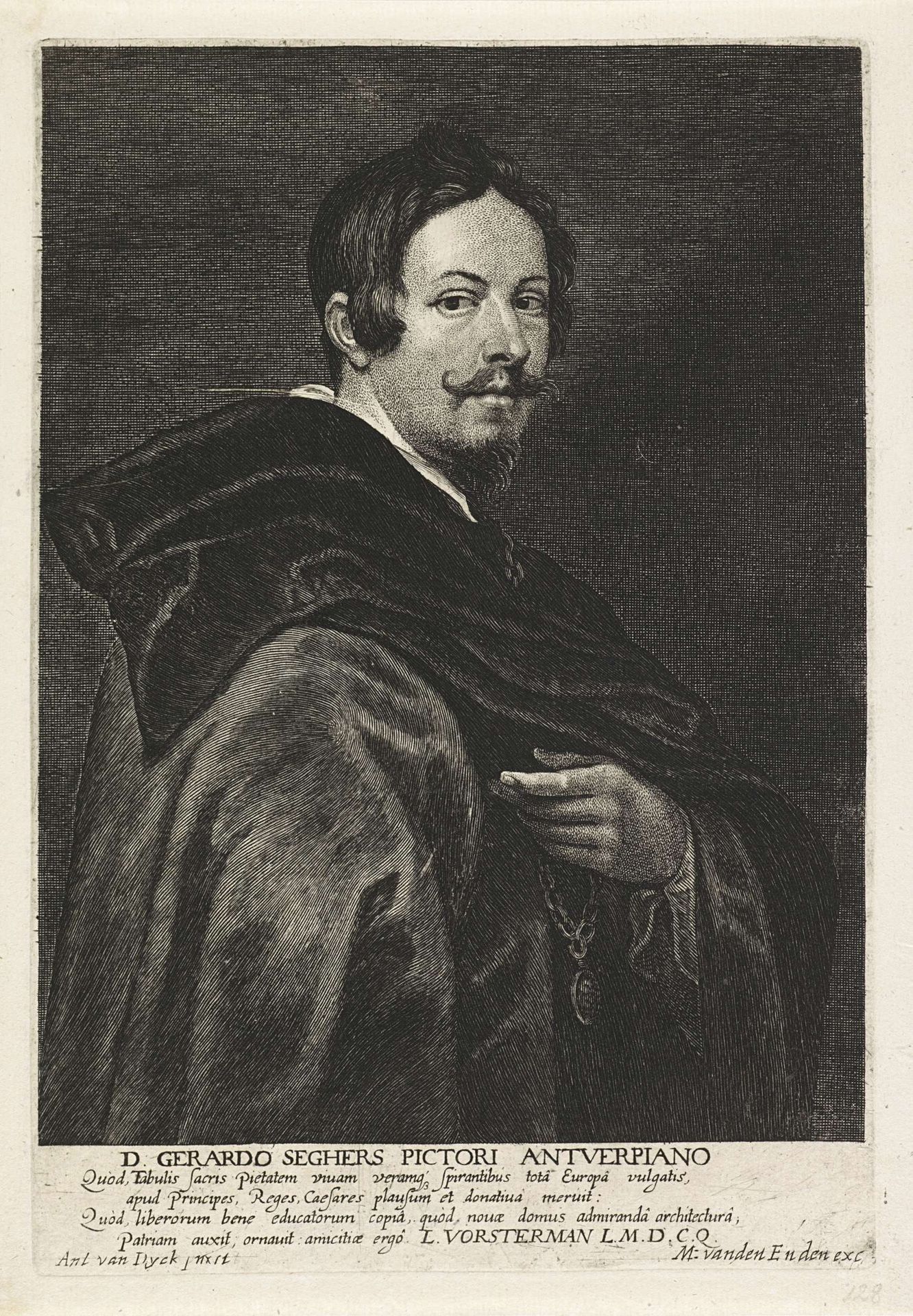 Portret van Gerard Seghers by Lucas Vorsterman I