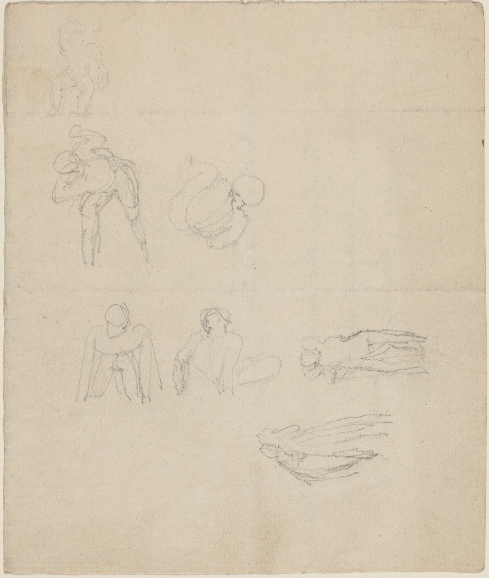 Sheet of Figures Studies by John Flaxman