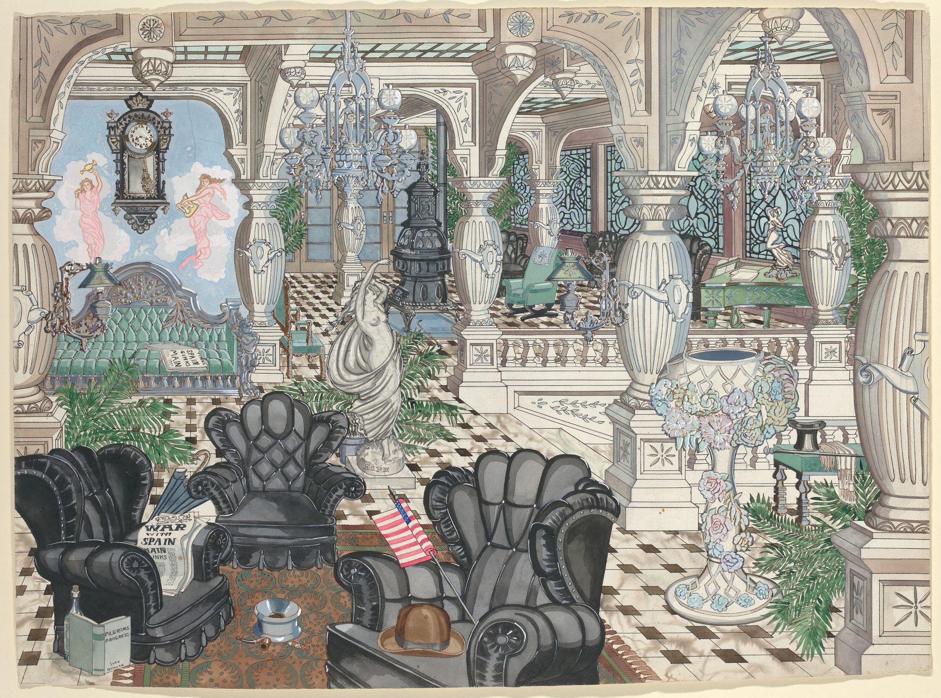 Foyer's Men's Club, 1880-1910 by Perkins Harnly