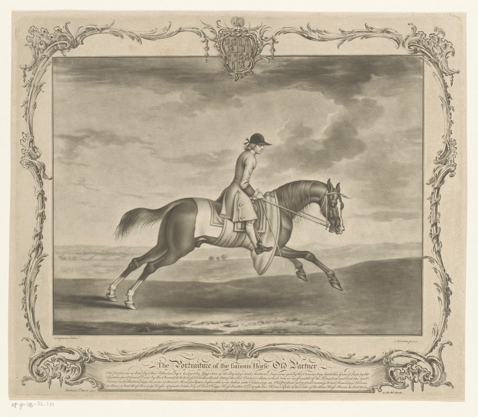 Racepaard met jockey by Richard Houston