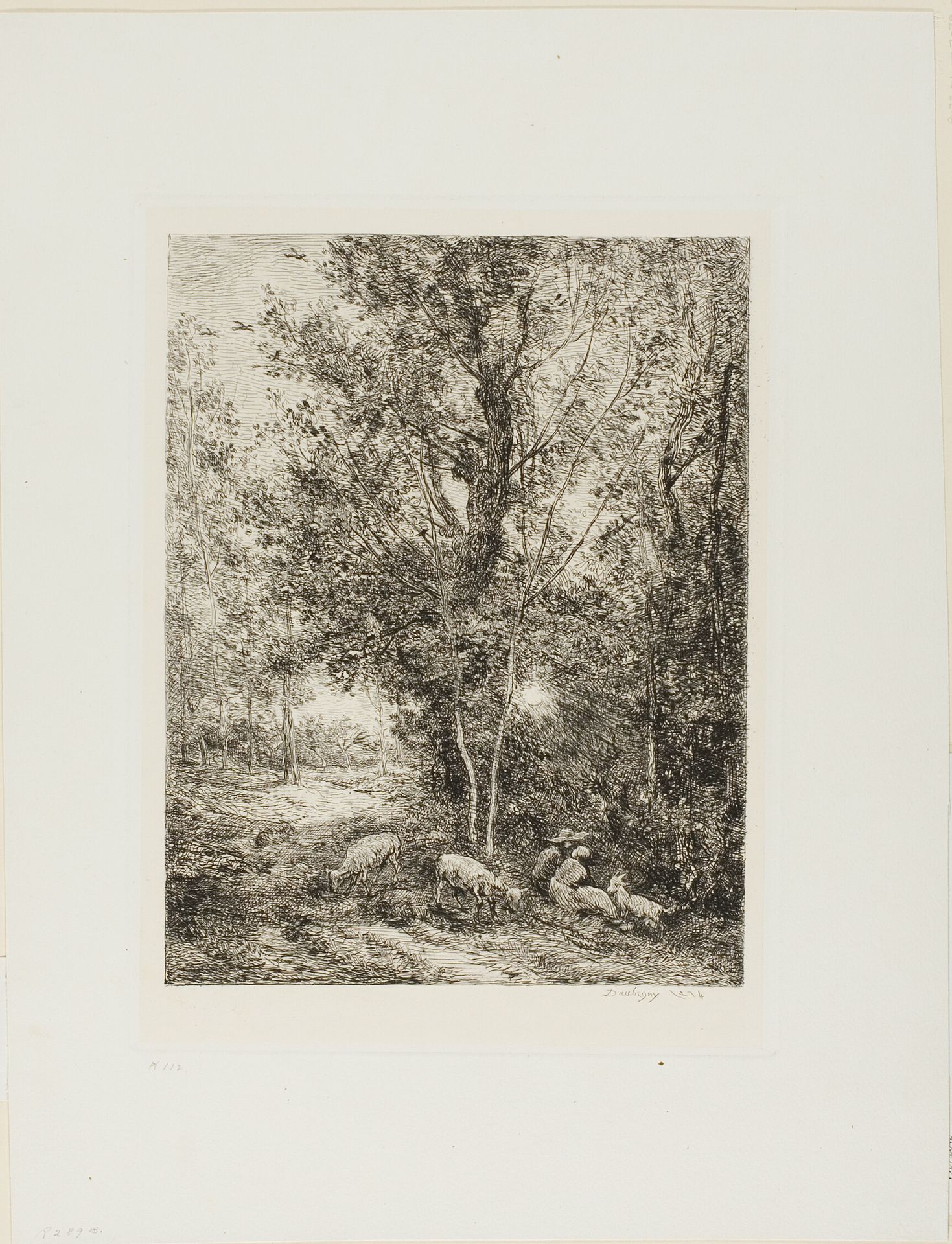 The Shepherd and the Shepherdess by Charles François Daubigny