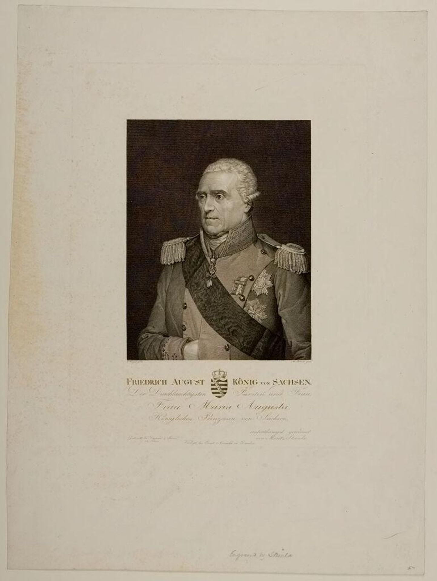 Fredrick August, King of Saxon by Moritz Steinla