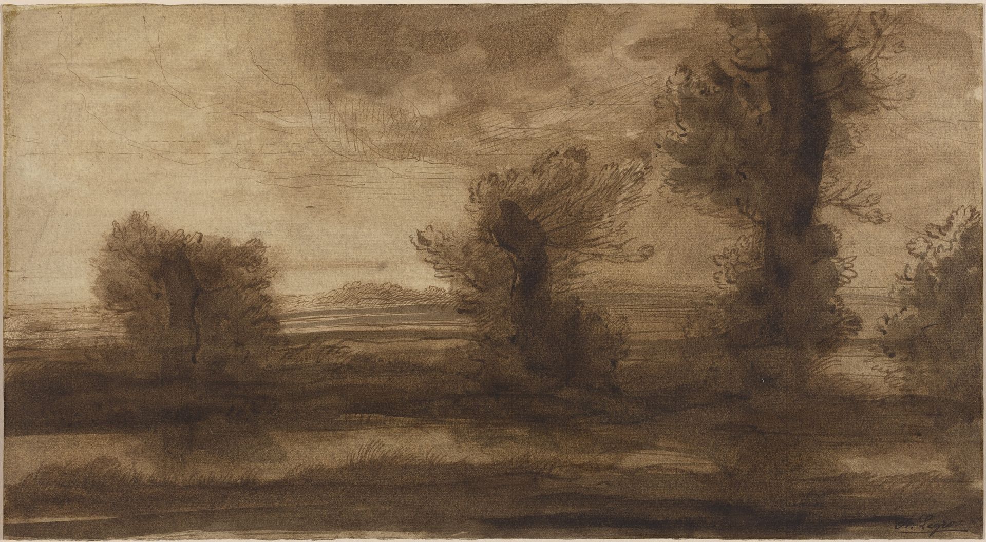 In the Marshes by Alphonse Legros