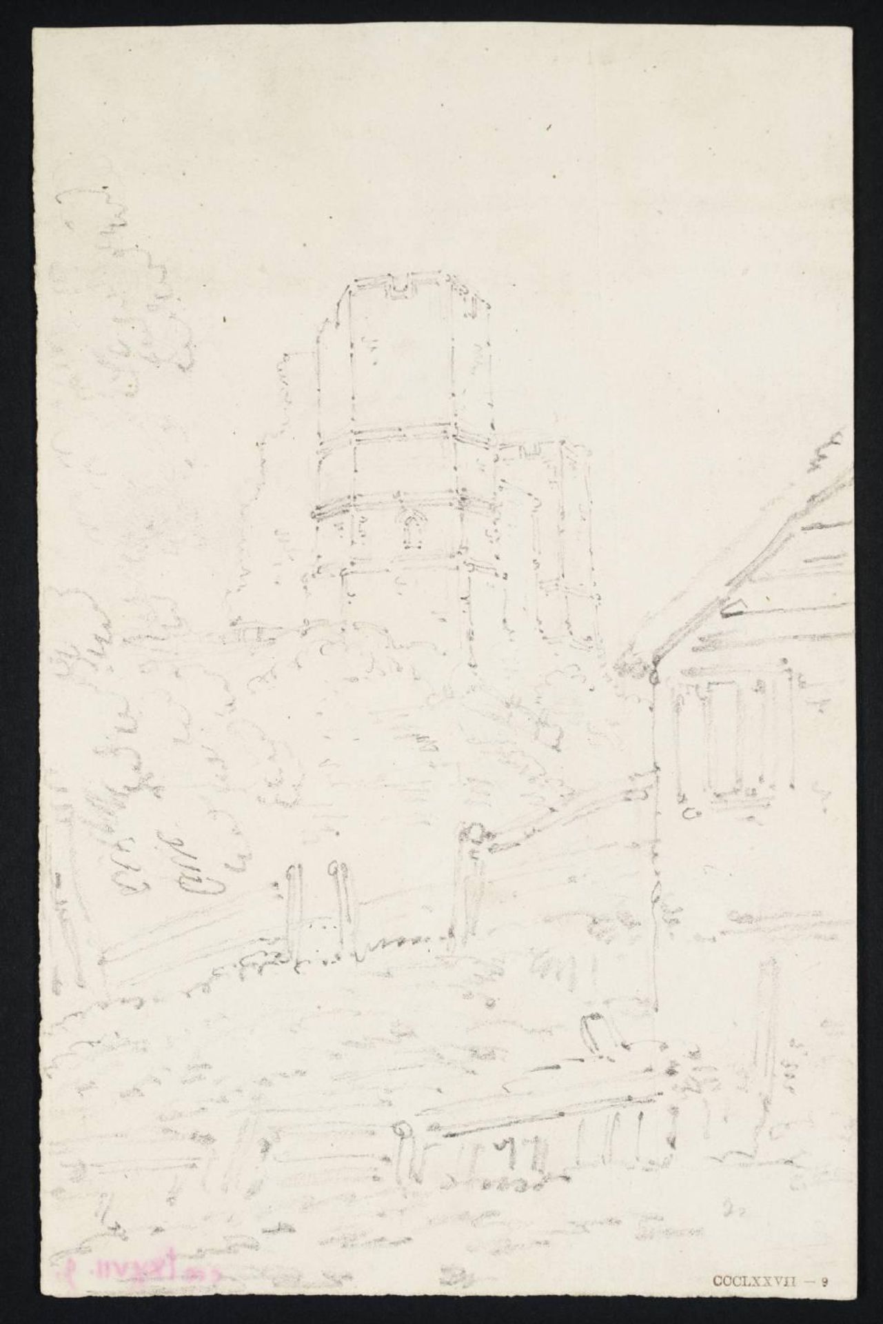Part of the Ruins of Lewes Castle, Sussex by Thomas Girtin