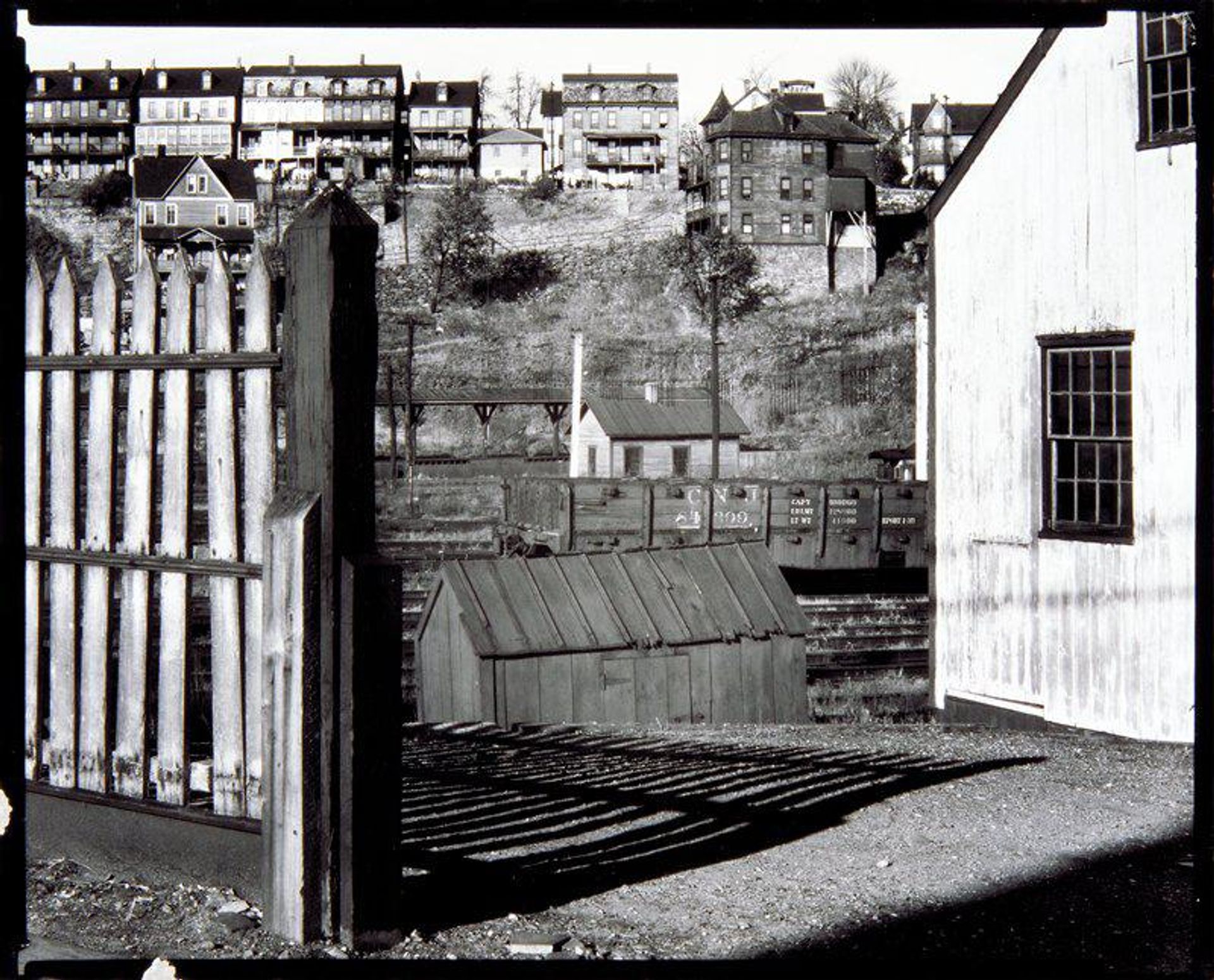 Railroad Yard and Houses by Walker Evans