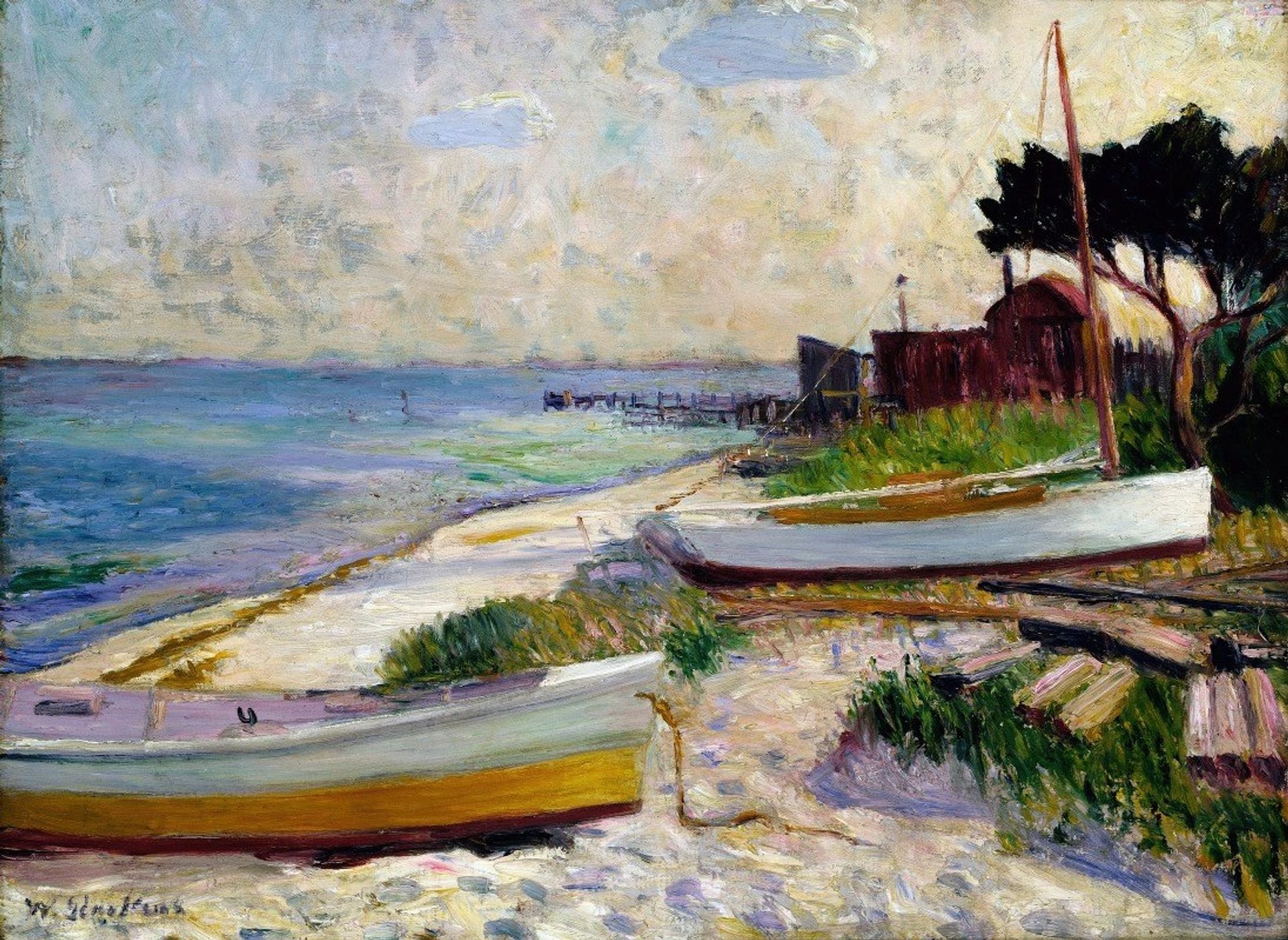 Beach Scene by William James Glackens