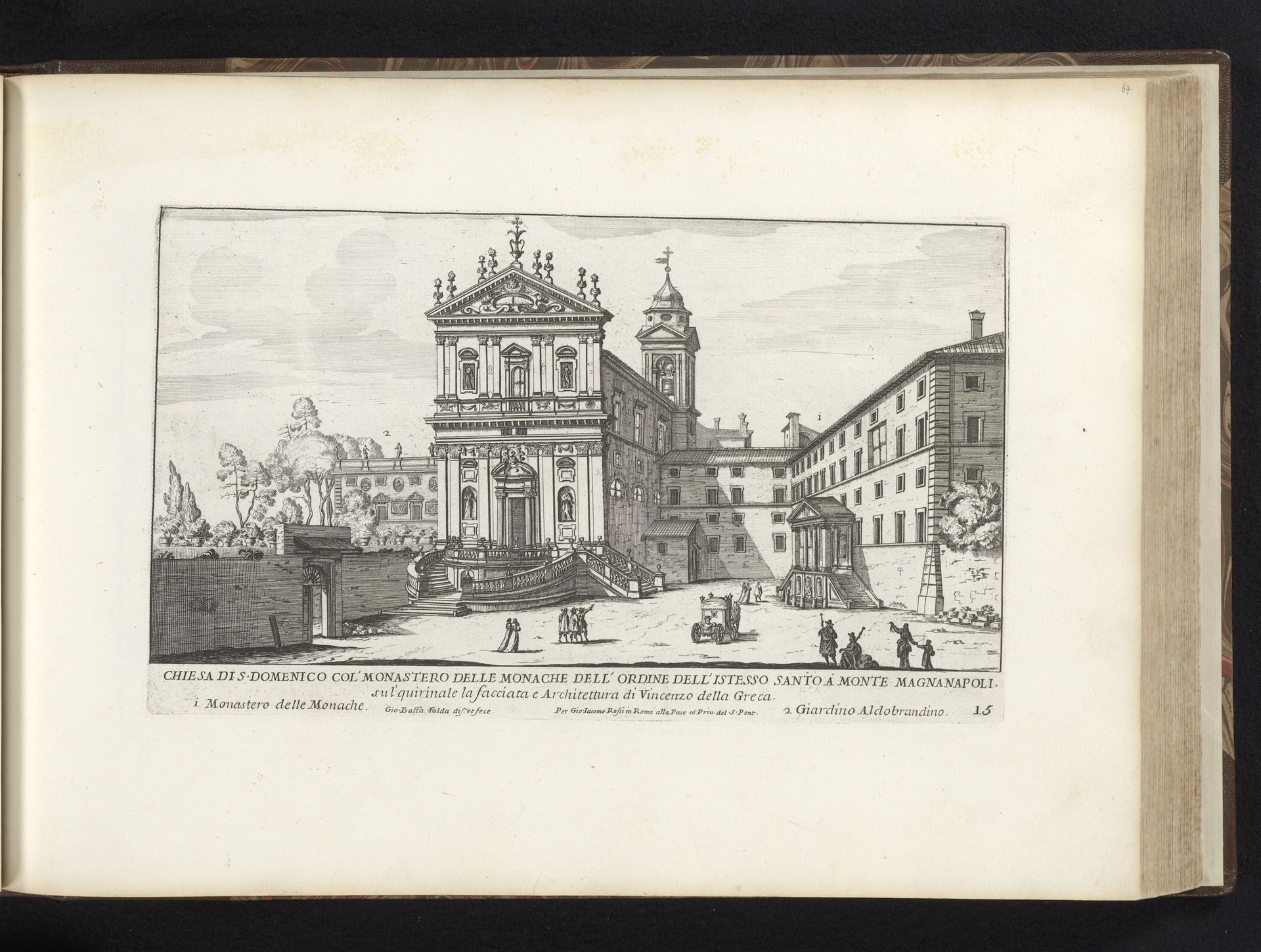 Chiesa dei Santi Domenico e Sisto te Rome by Giovanni Battista Falda