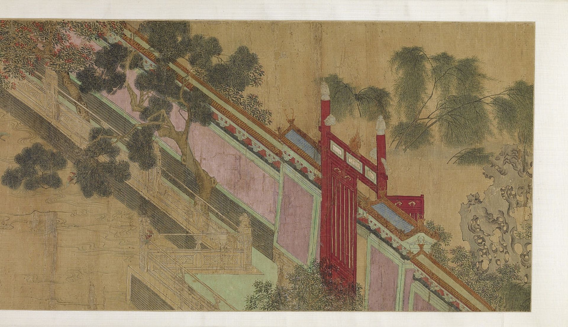 Spring Morning in the Han Palace (View A) by Qiu Ying