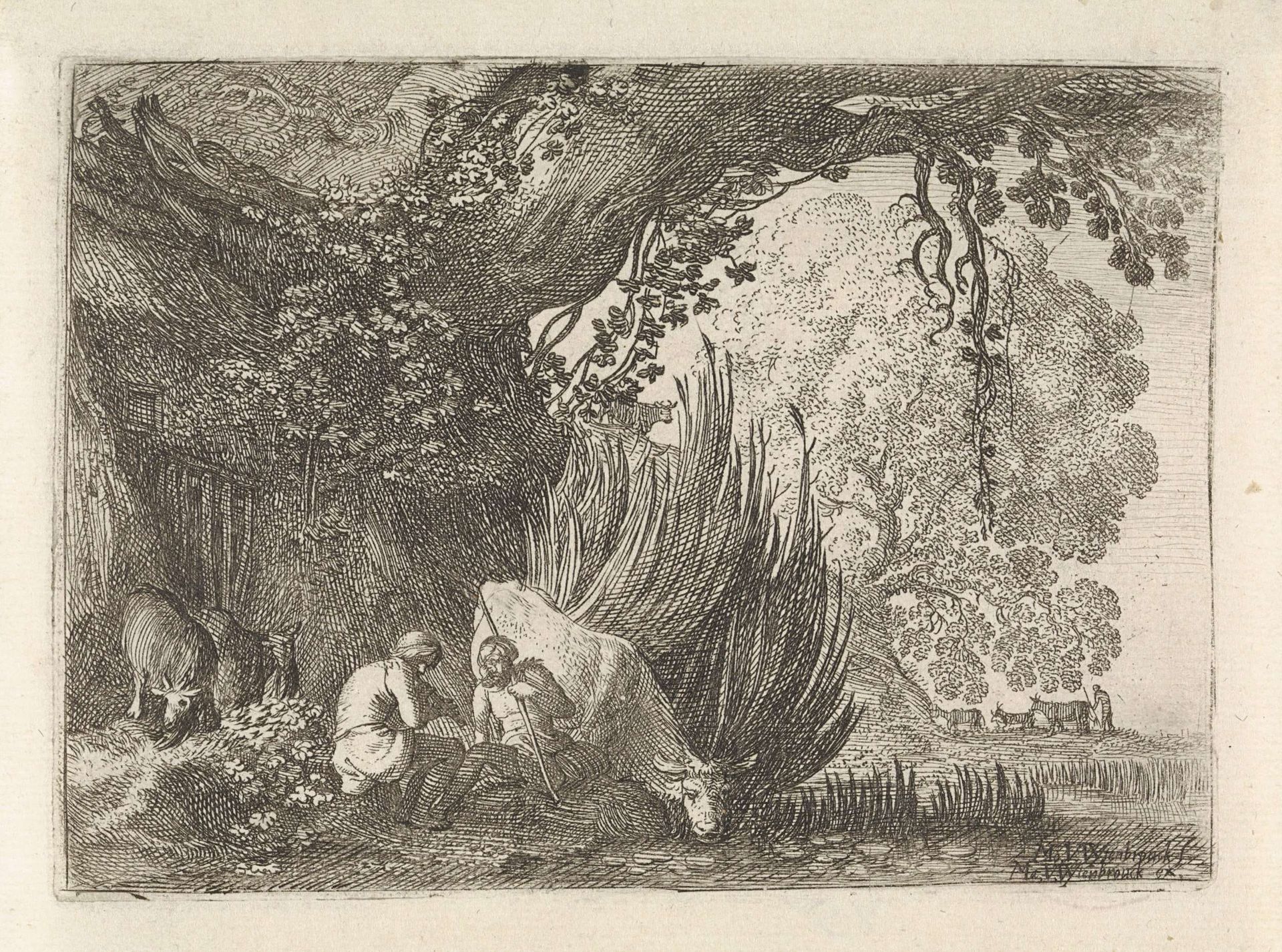 Mercurius sust Argus in slaap by Moyses van Wtenbrouck