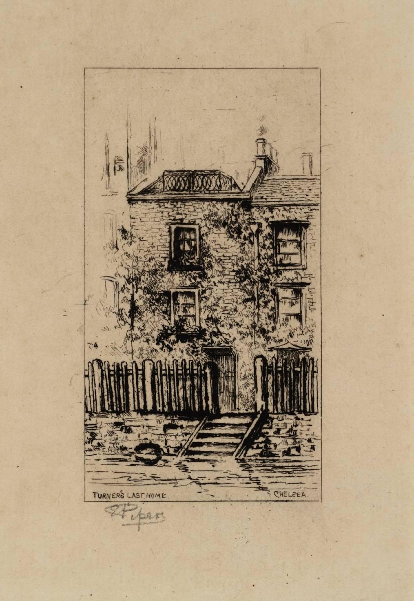 Turner’s Last Home, Chelsea by British (?) School 19th century